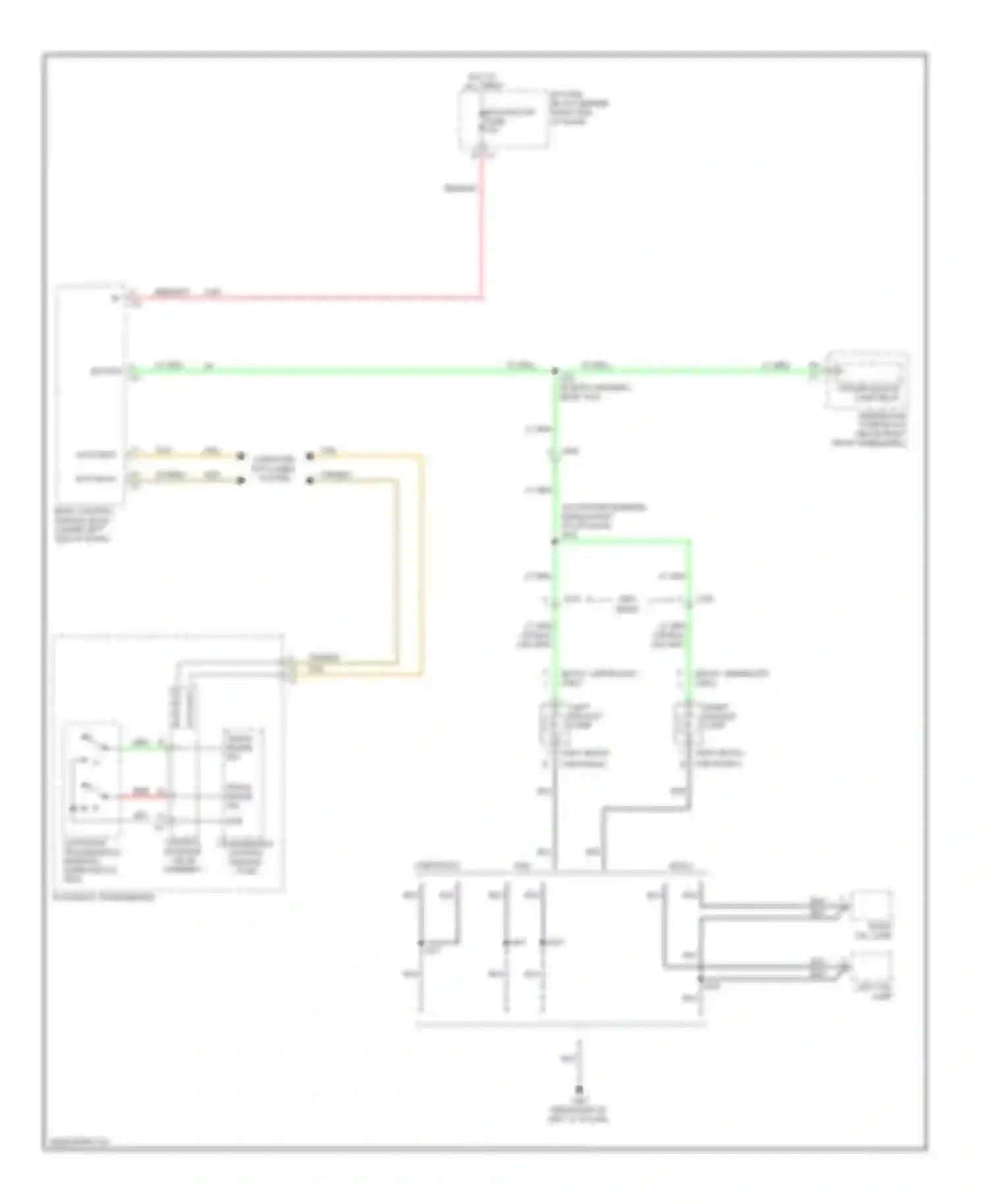 Enclave Buick I (2007-2013): Backup lamps circuit