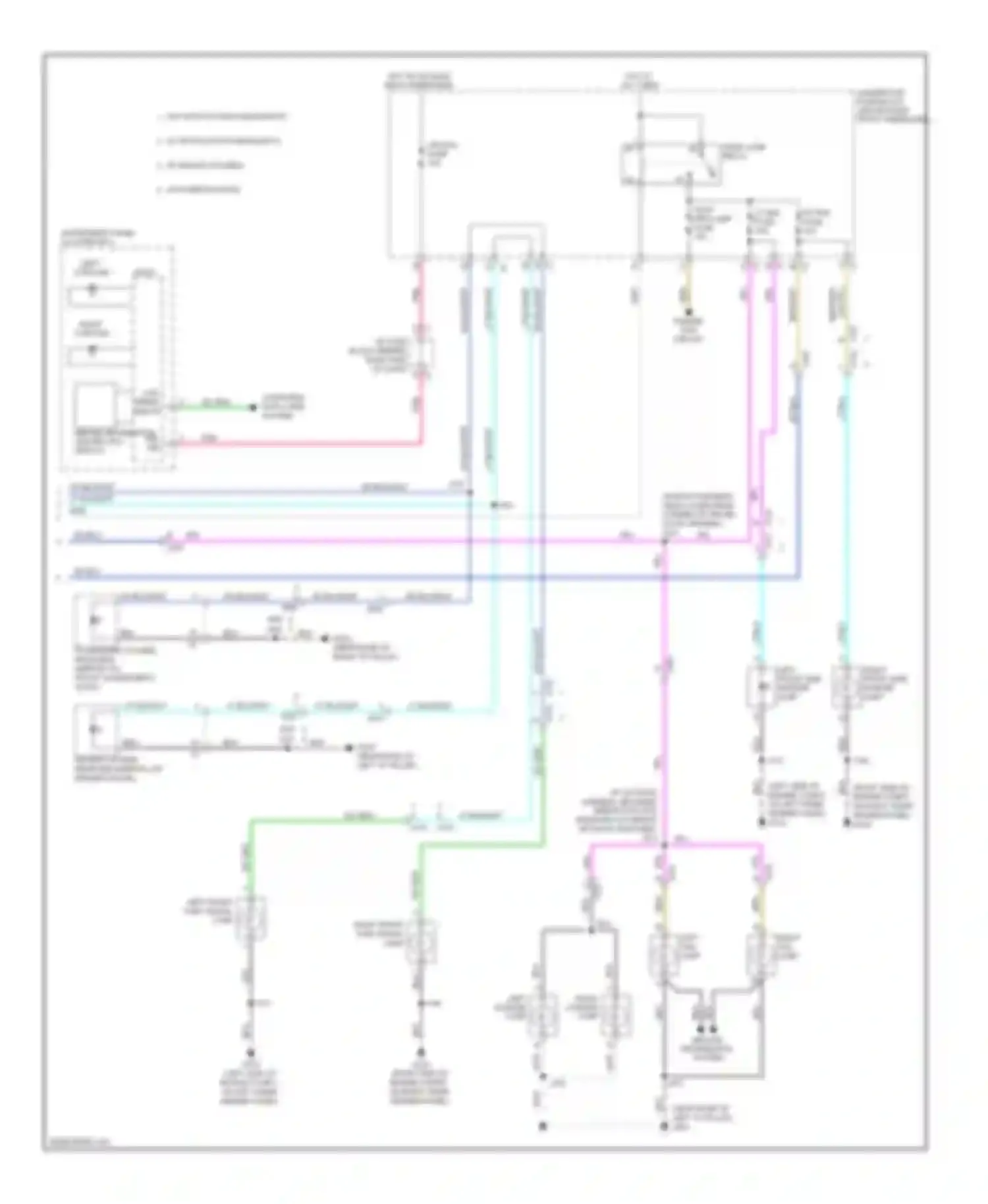 Enclave Buick I (2007-2013): Exterior lamps circuit (2 of 2)