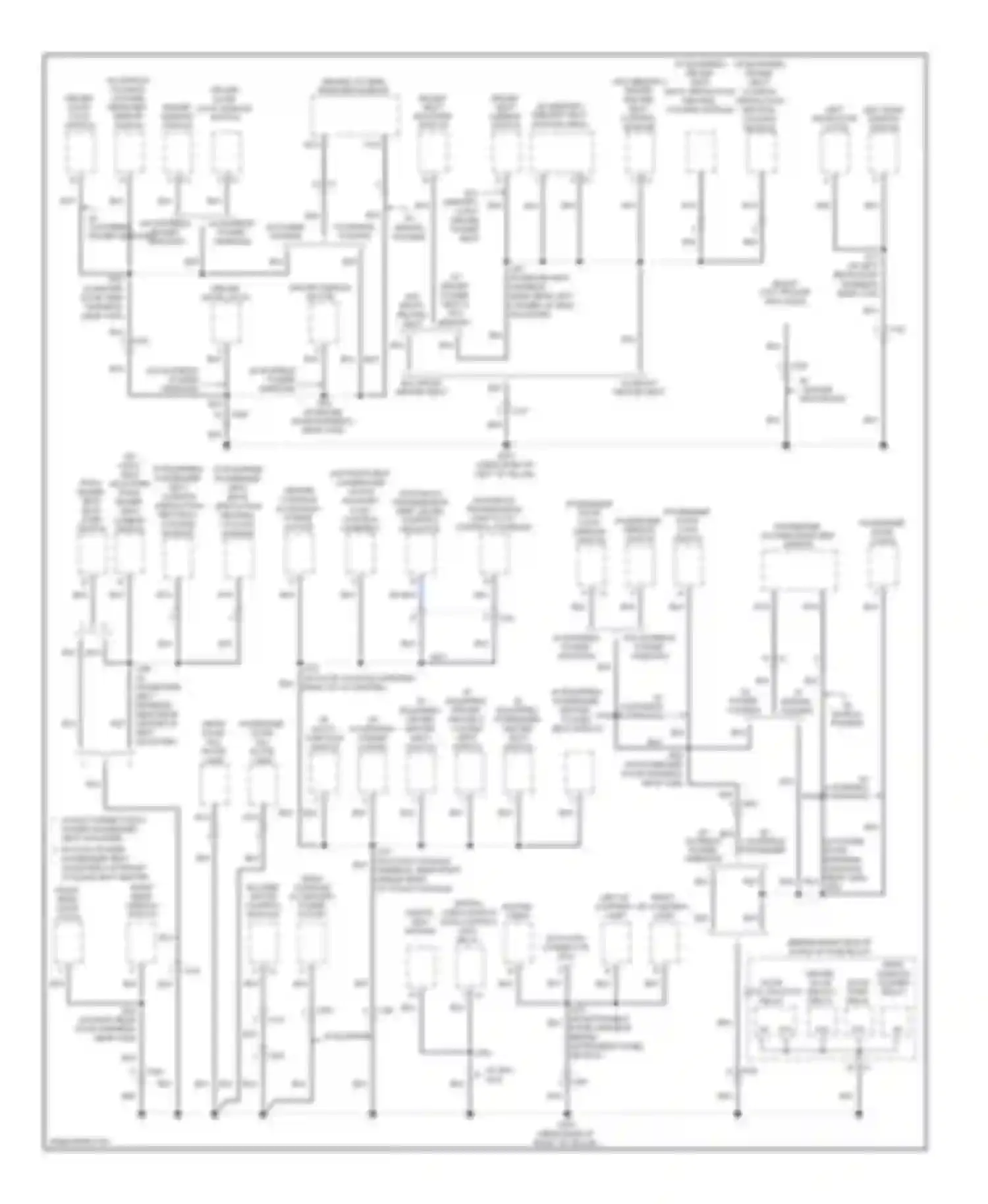 Enclave Buick I (2007-2013): Ground distribution circuit (3 of 5)
