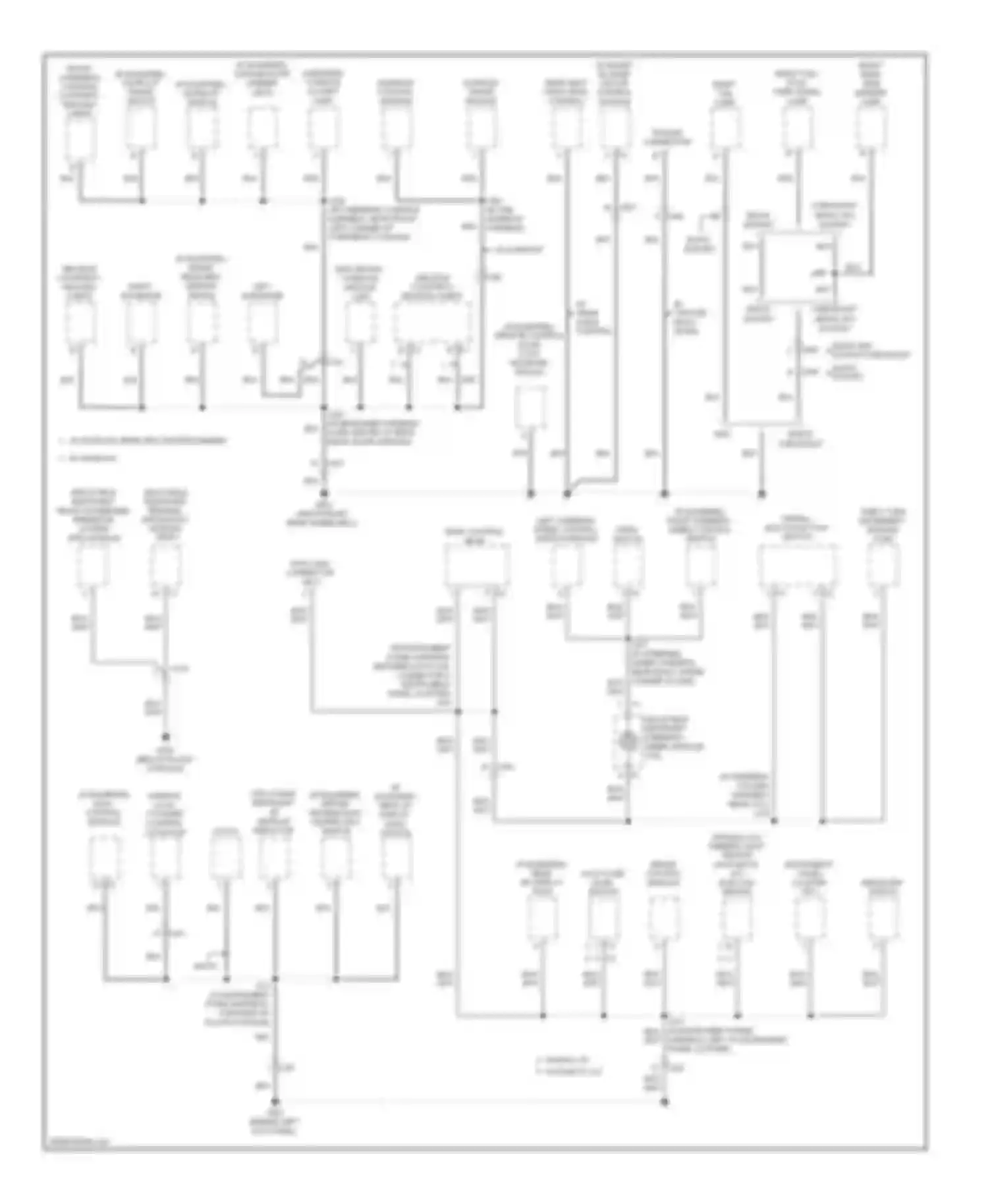Enclave Buick I (2007-2013): Ground distribution circuit (4 of 5)