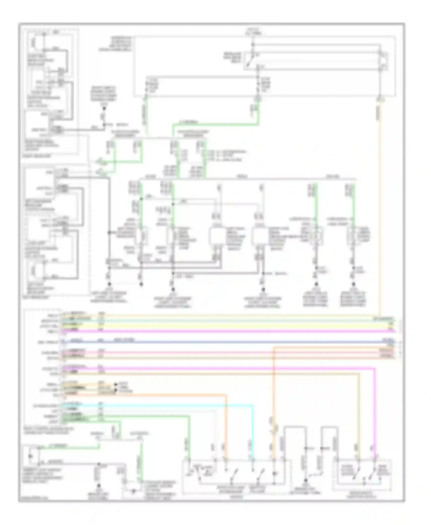 Enclave Buick I (2007-2013): Headlamps circuit (1 of 3)