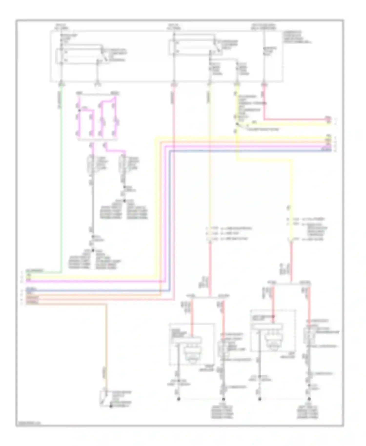 Enclave Buick I (2007-2013): Headlamps circuit (2 of 3)