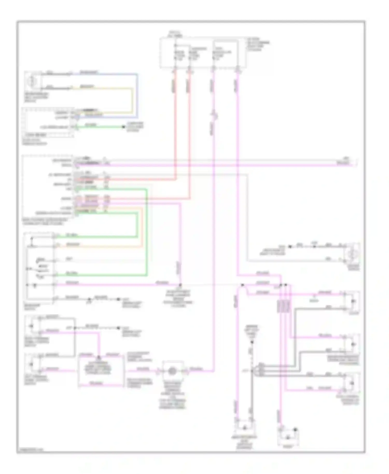 Enclave Buick I (2007-2013): Instrument illumination circuit (1 of 2)