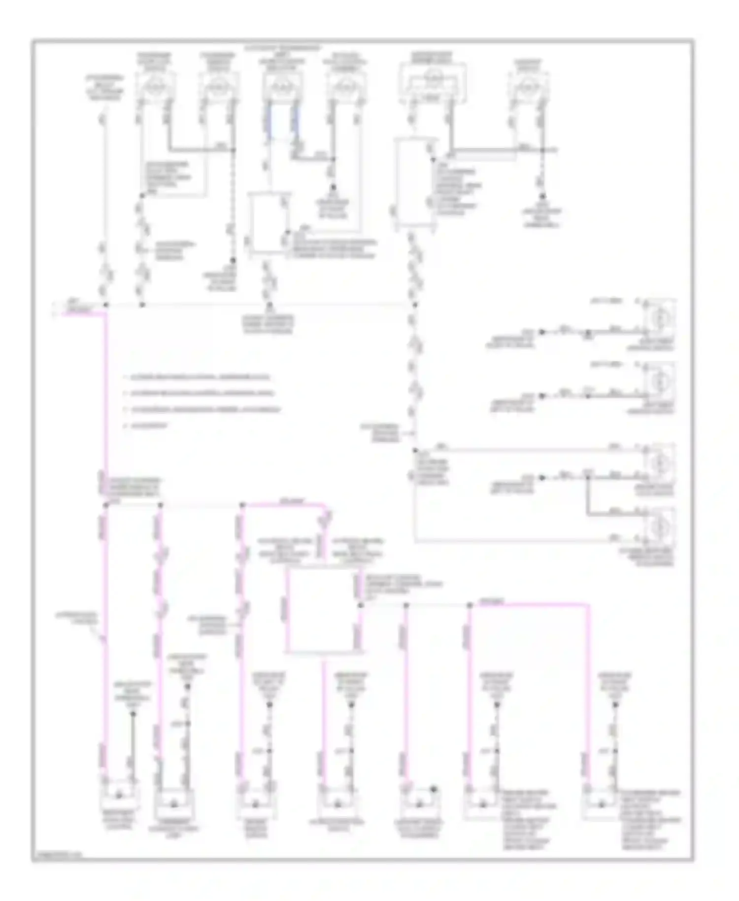 Enclave Buick I (2007-2013): Instrument illumination circuit (2 of 2)