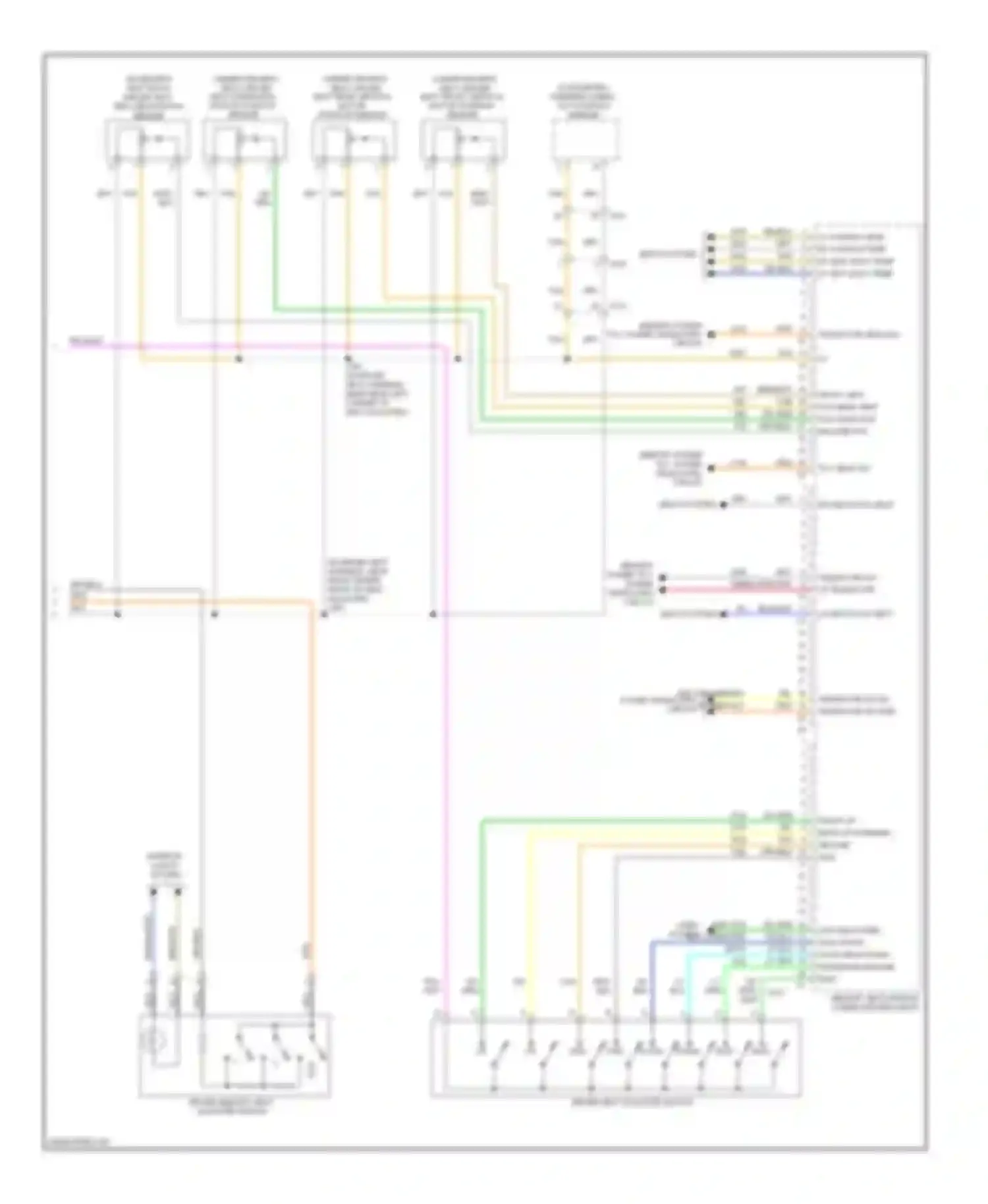 Enclave Buick I (2007-2013): Driver"s memory seat circuit (2 of 2)