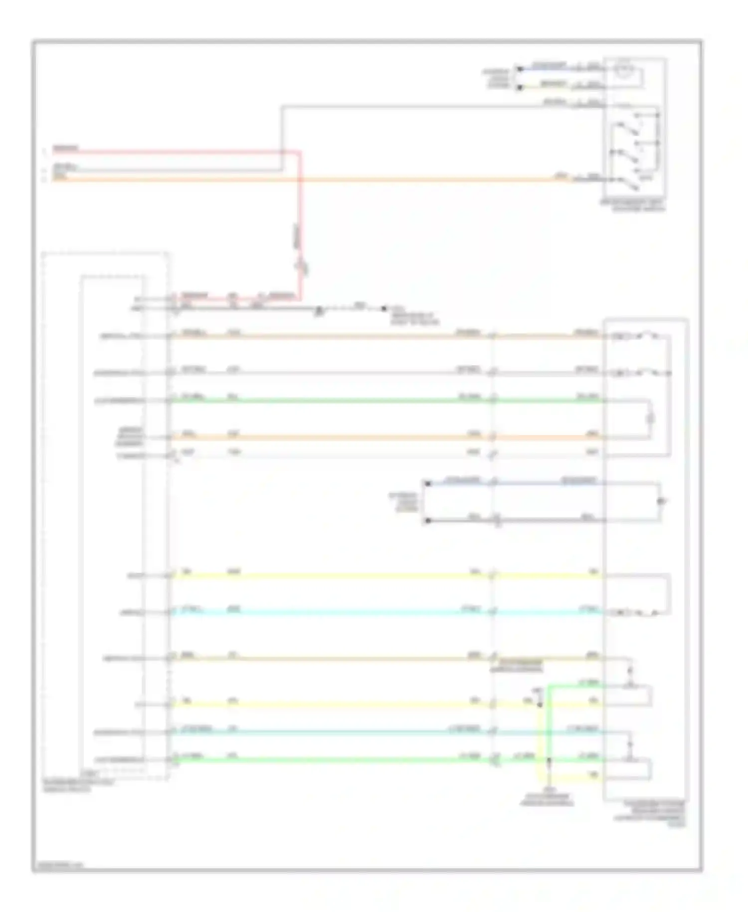 Enclave Buick I (2007-2013): Memory mirrors circuit (2 of 2)
