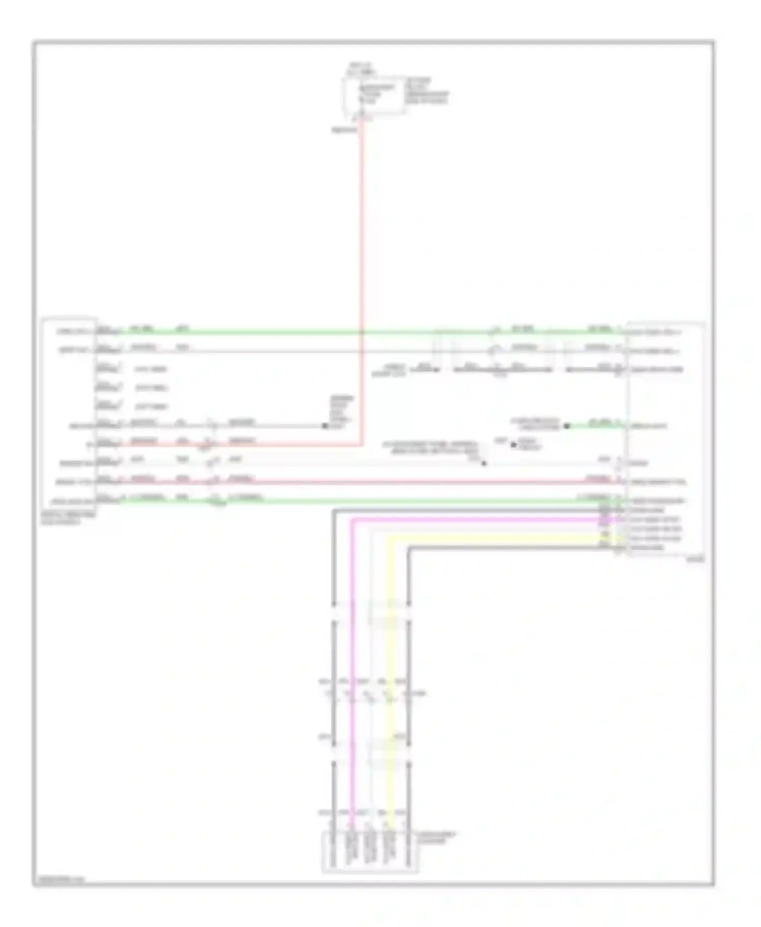 Enclave Buick I (2007-2013): Video system circuit, without spo accessory