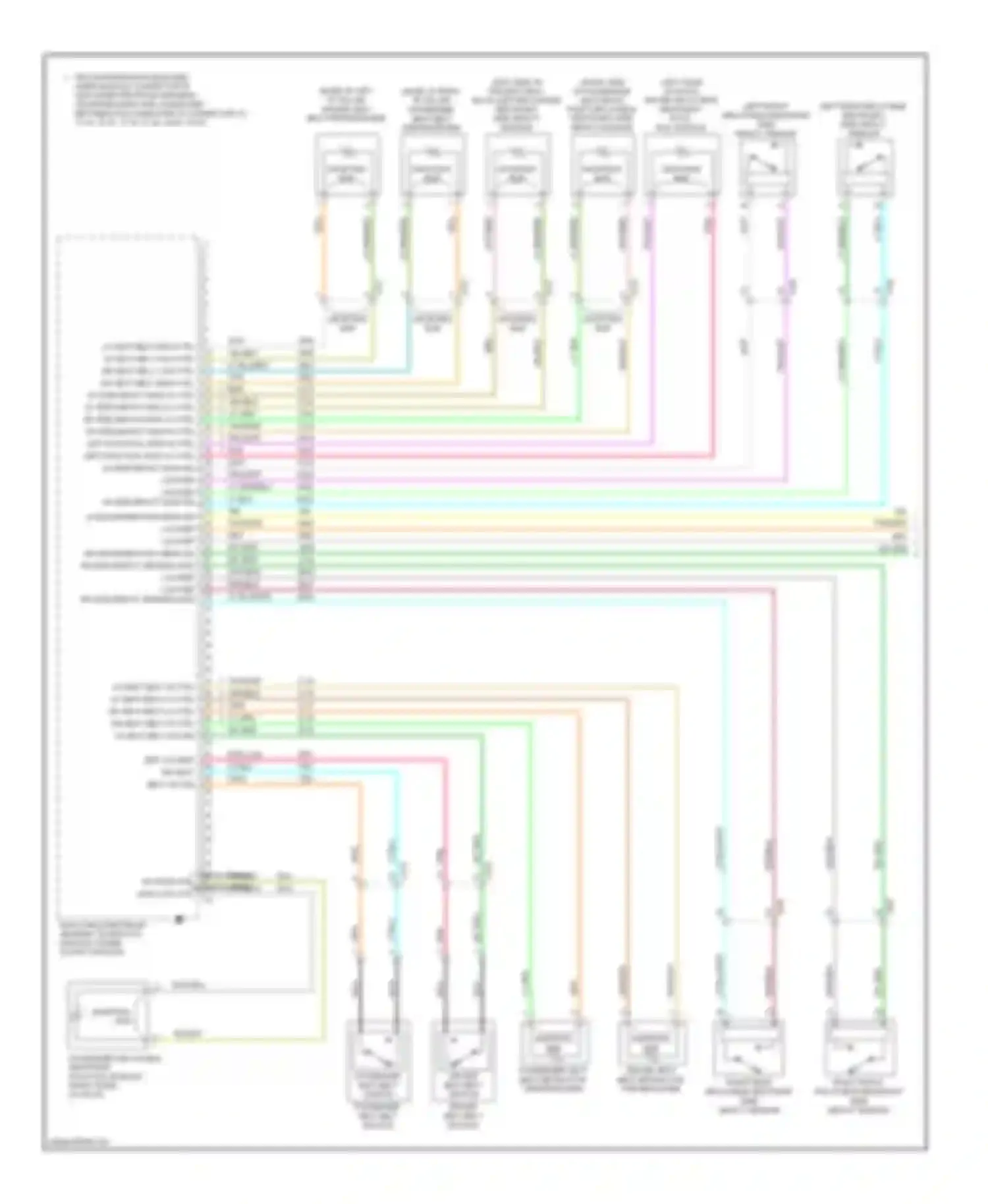 Enclave Buick I (2007-2013): Supplemental restraints circuit (1 of 2)