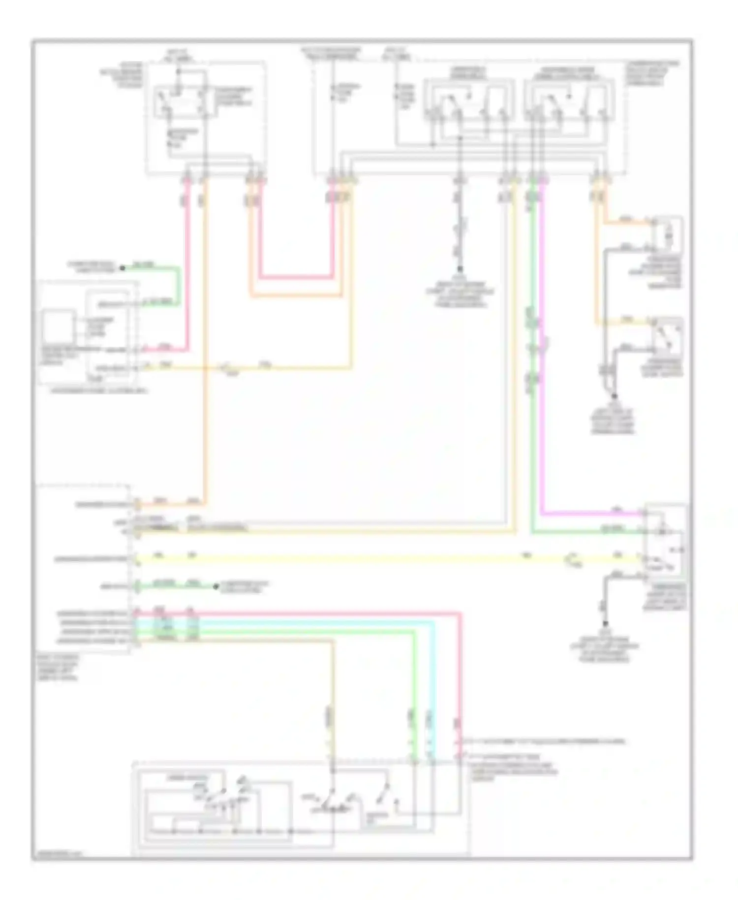 Enclave Buick I (2007-2013): Front wiper/washer circuit