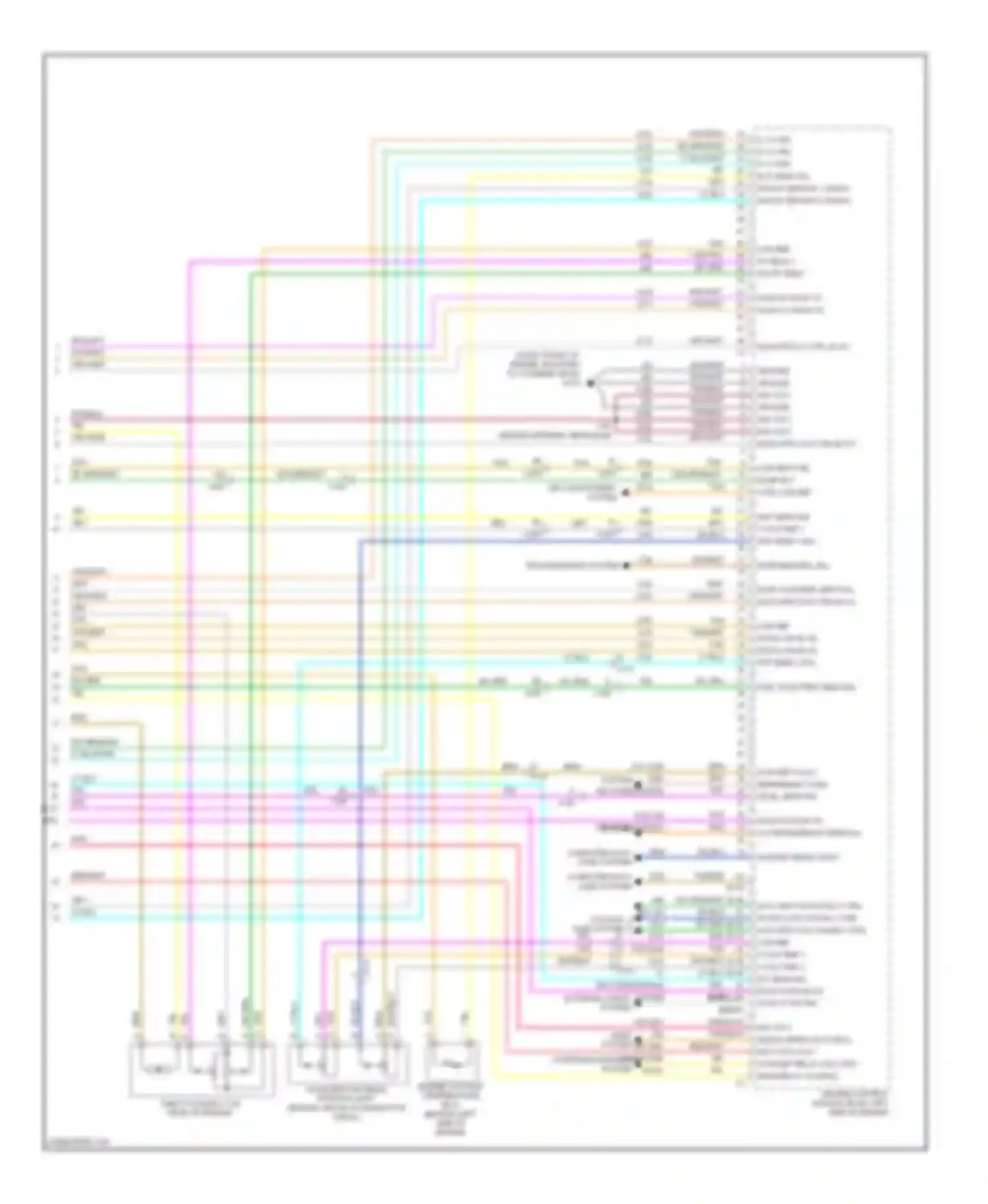 Wiring diagram air conditioning system for Buick Enclave I (2007-2013) (1 of 1)