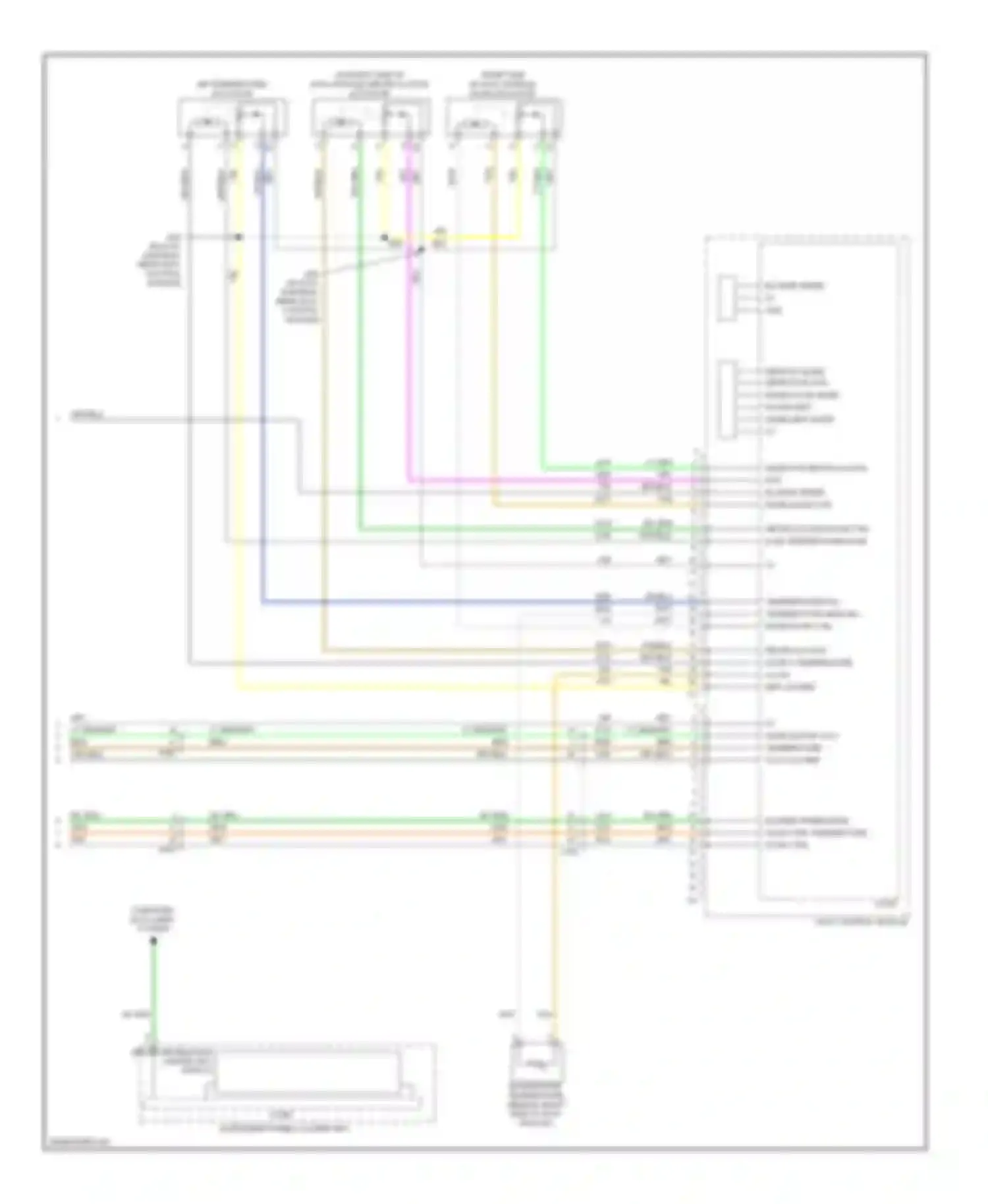 Wiring diagram air temperature actuator for Buick Enclave I (2007-2013) (1 of 1)