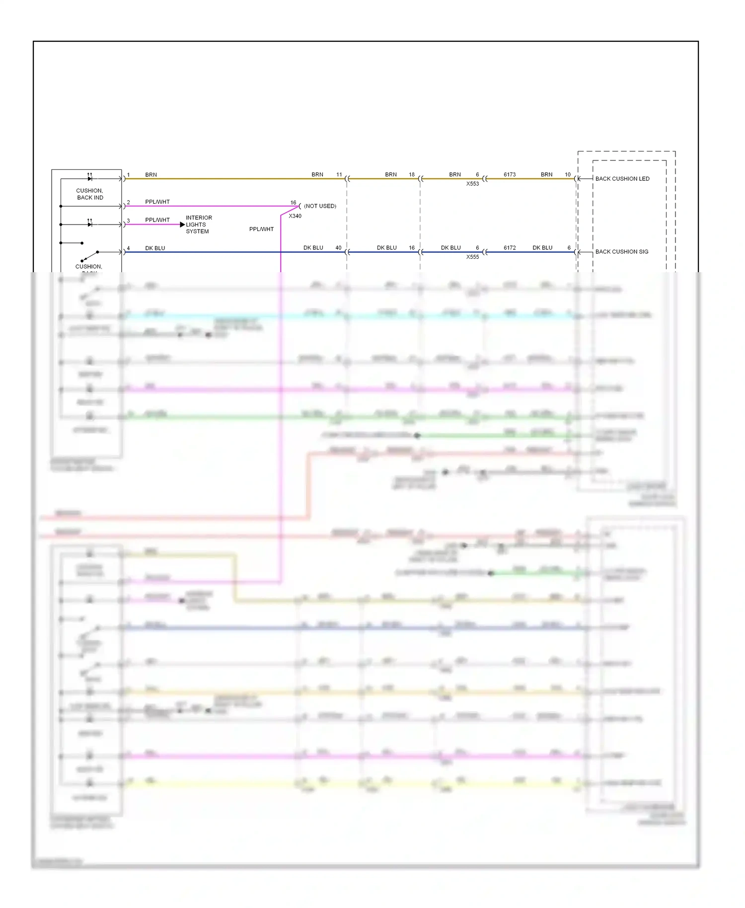 Buick Enclave I (2007-2013) back wiring diagram  (1 of 3)