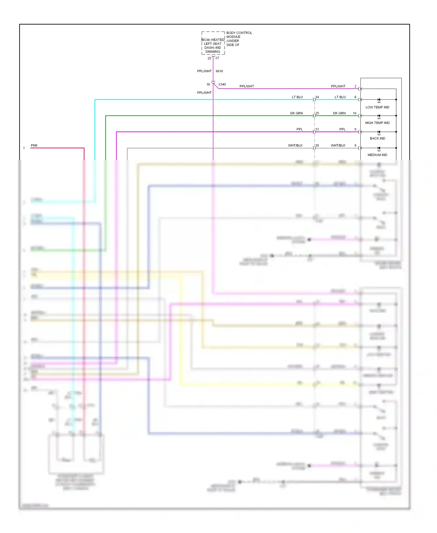 Buick Enclave I (2007-2013) back wiring diagram  (3 of 3)