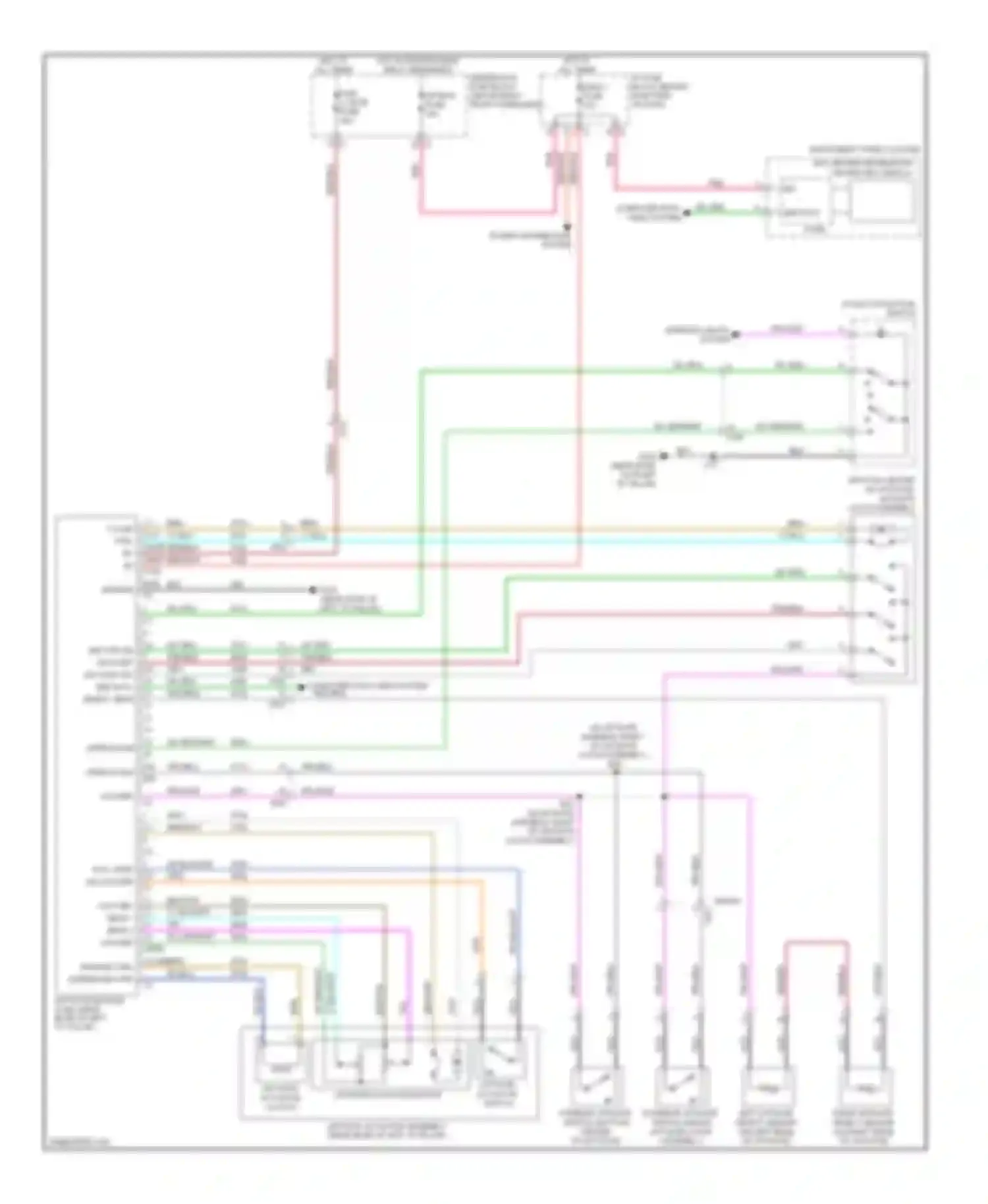 Wiring diagram engage ctrl disengage ctrl for Buick Enclave I (2007-2013) (1 of 1)
