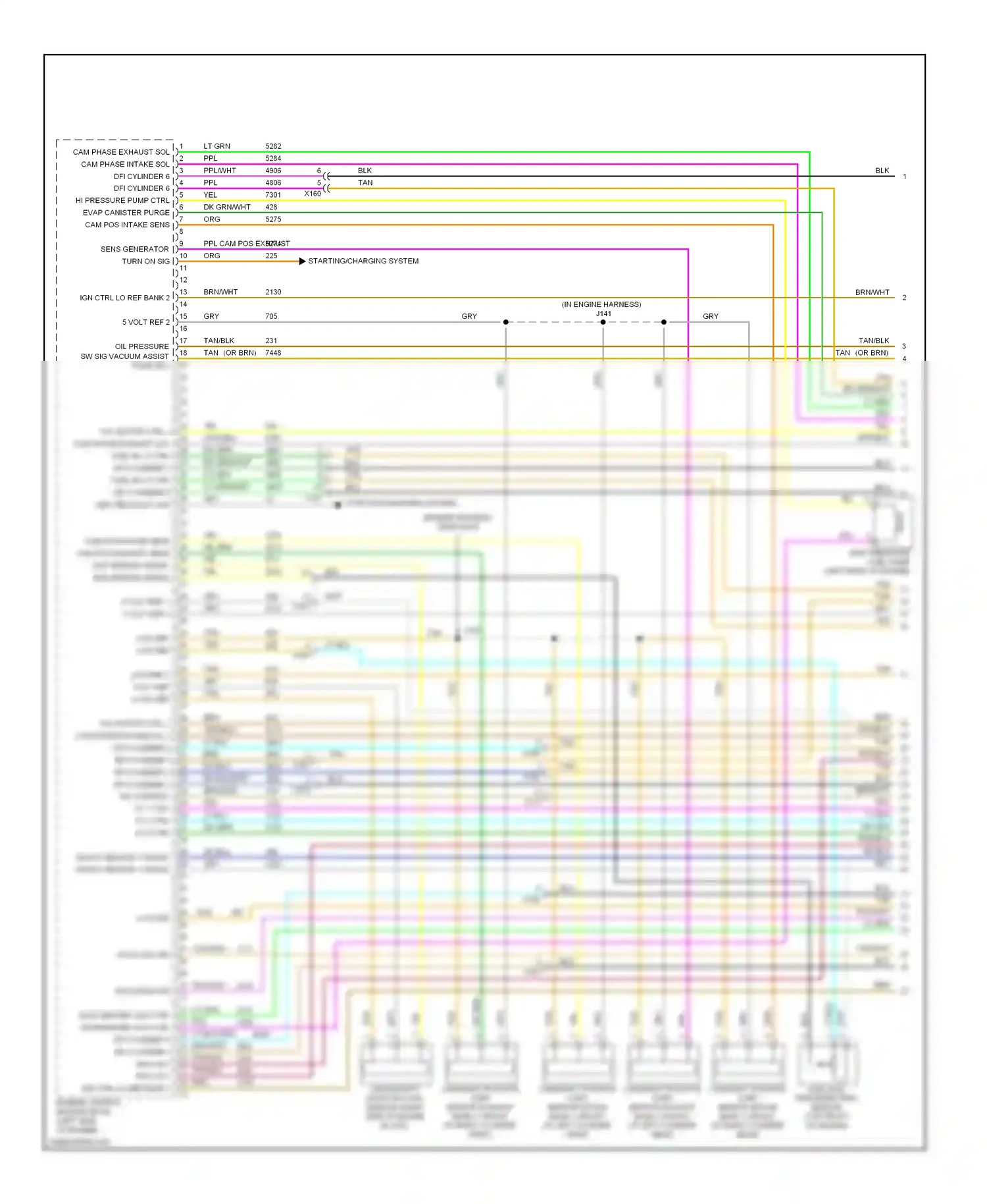 Buick Enclave I (2007-2013) engine control module (ecm) (left side of engine) wiring diagram  (9 of 15)
