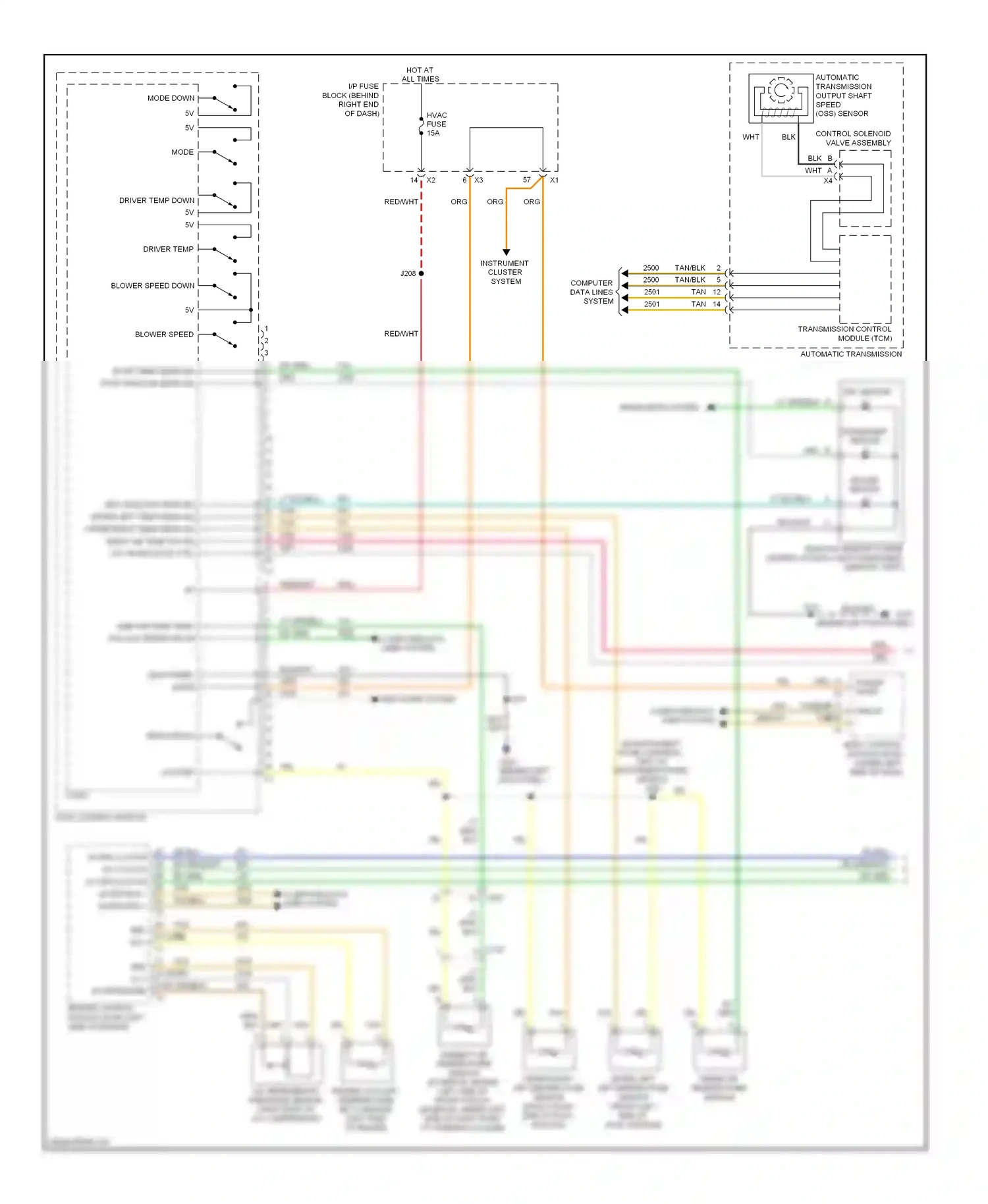 Buick Enclave I (2007-2013) engine control module (ecm) (left side of engine) wiring diagram  (1 of 15)