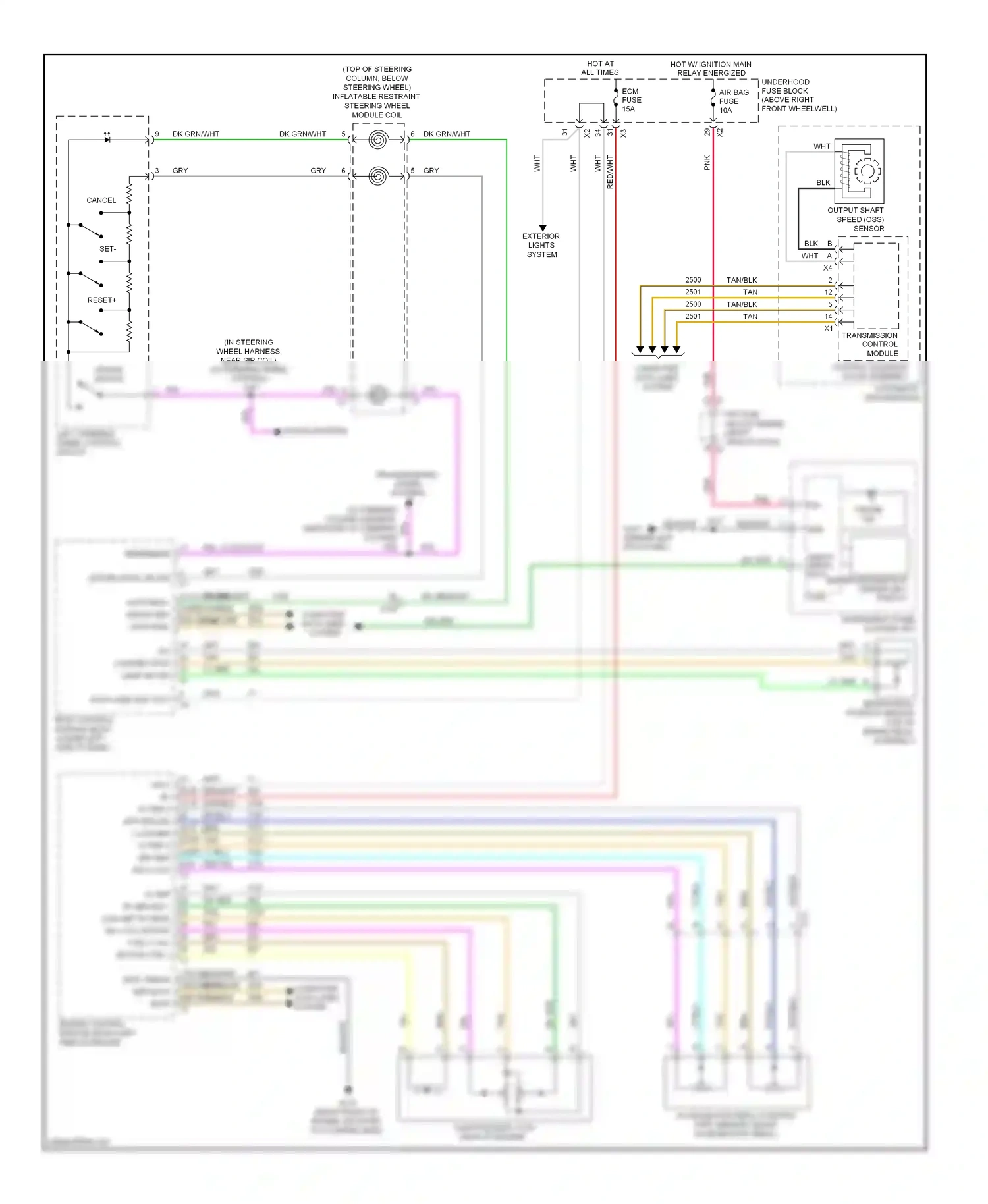 Buick Enclave I (2007-2013) engine control module (ecm) (left side of engine) wiring diagram  (6 of 15)