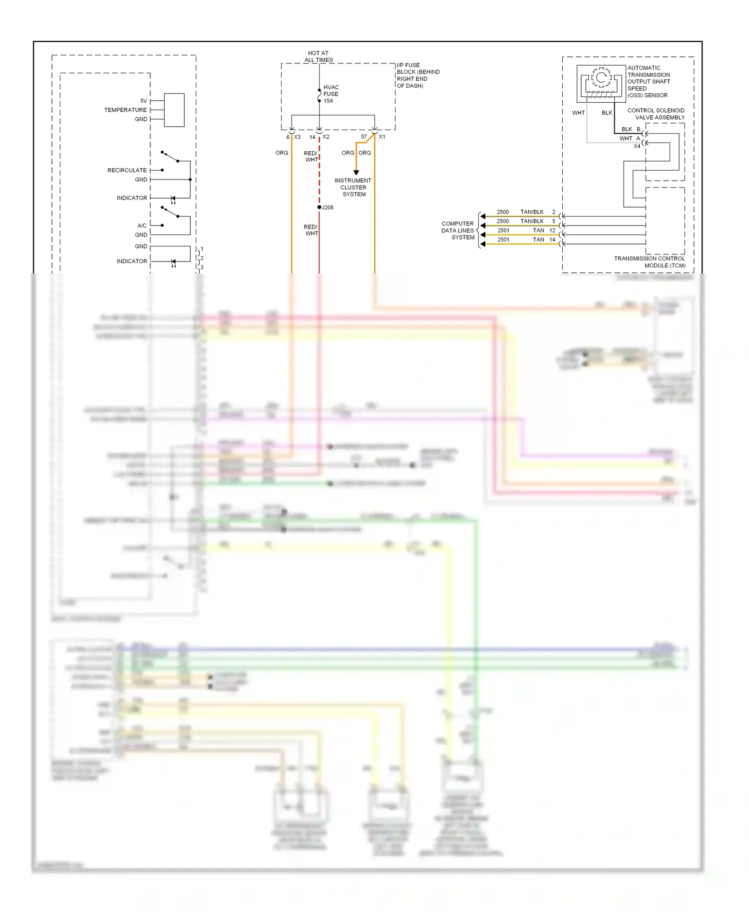 Buick Enclave I (2007-2013) indicator wiring diagram  (1 of 1)