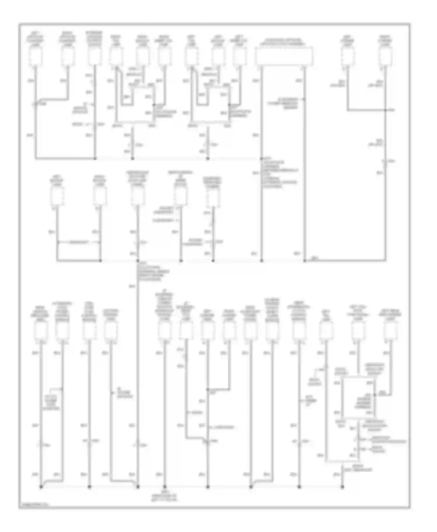 Wiring diagram left license lamp for Buick Enclave I (2007-2013) (2 of 2)