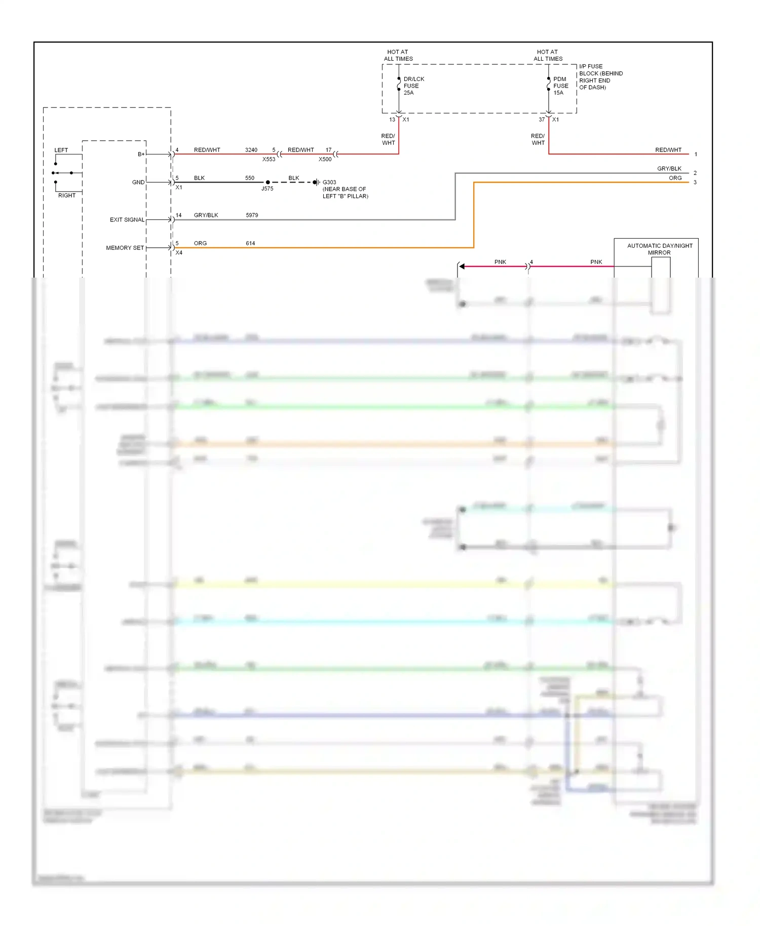Buick Enclave I (2007-2013) left wiring diagram  (1 of 2)