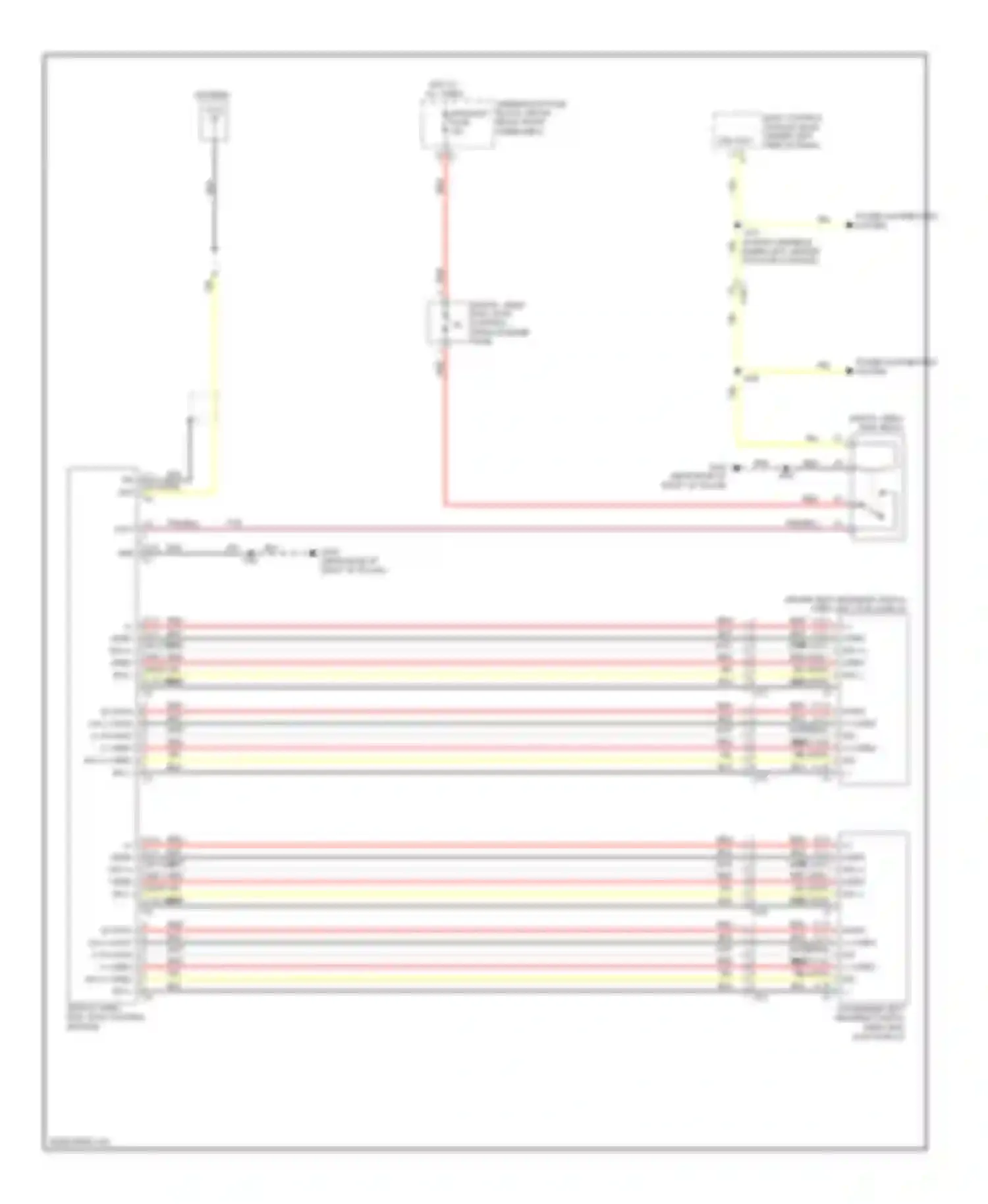 Wiring diagram of floor console) for Buick Enclave I (2007-2013) (1 of 1)