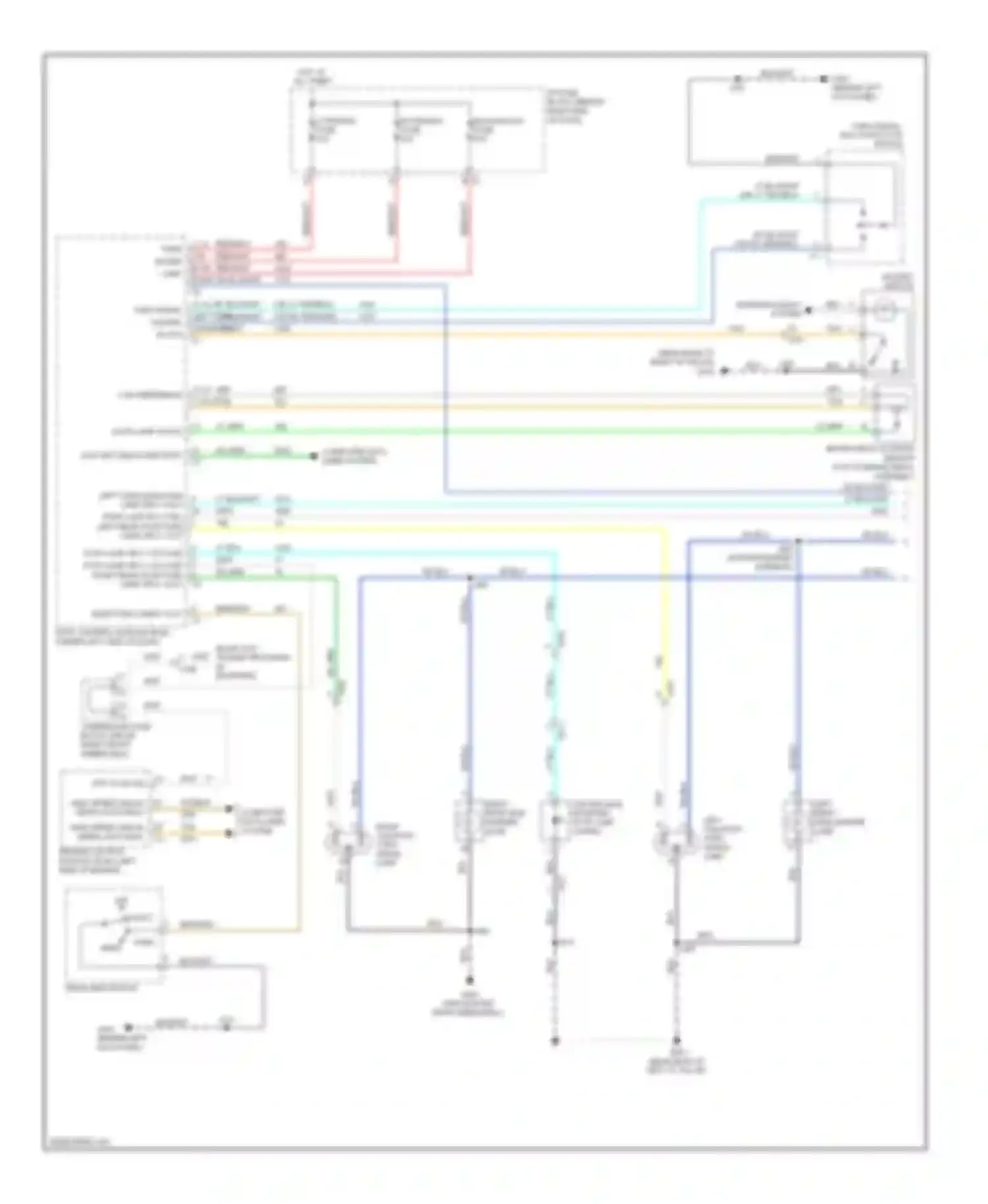 Wiring diagram right rear side marker lamp for Buick Enclave I (2007-2013) (1 of 2)