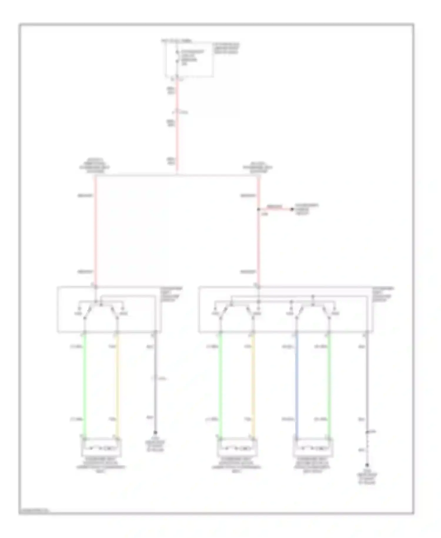 Wiring diagram w/ multi- directional passenger seat adjuster for Buick Enclave I (2007-2013) (1 of 1)