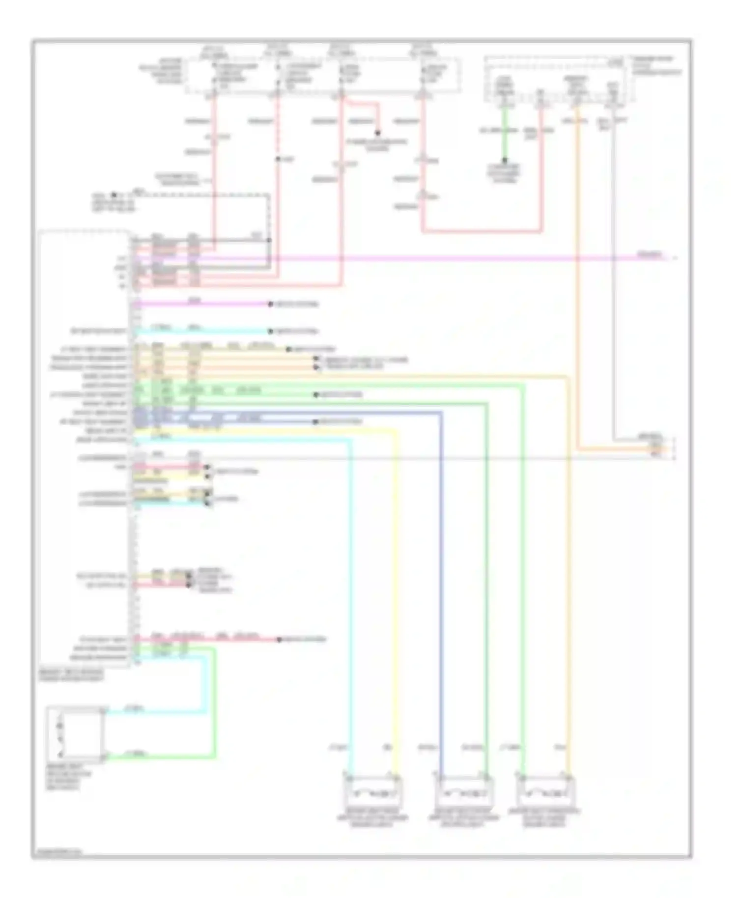 Wiring diagram w/ power tilt, telescoping for Buick Enclave I (2007-2013) (1 of 2)