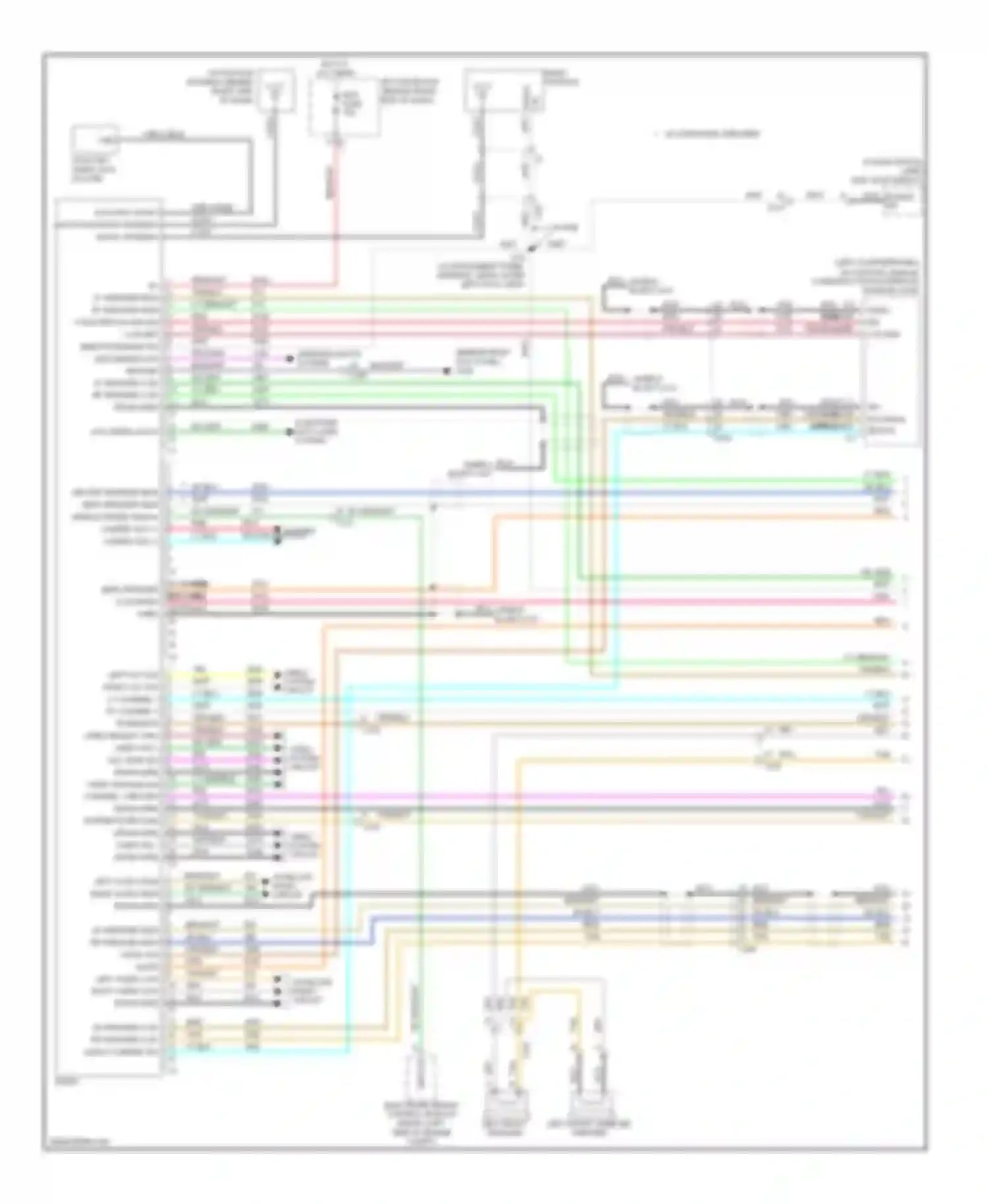 Wiring diagram w/ rse for Buick Enclave I (2007-2013) (2 of 2)