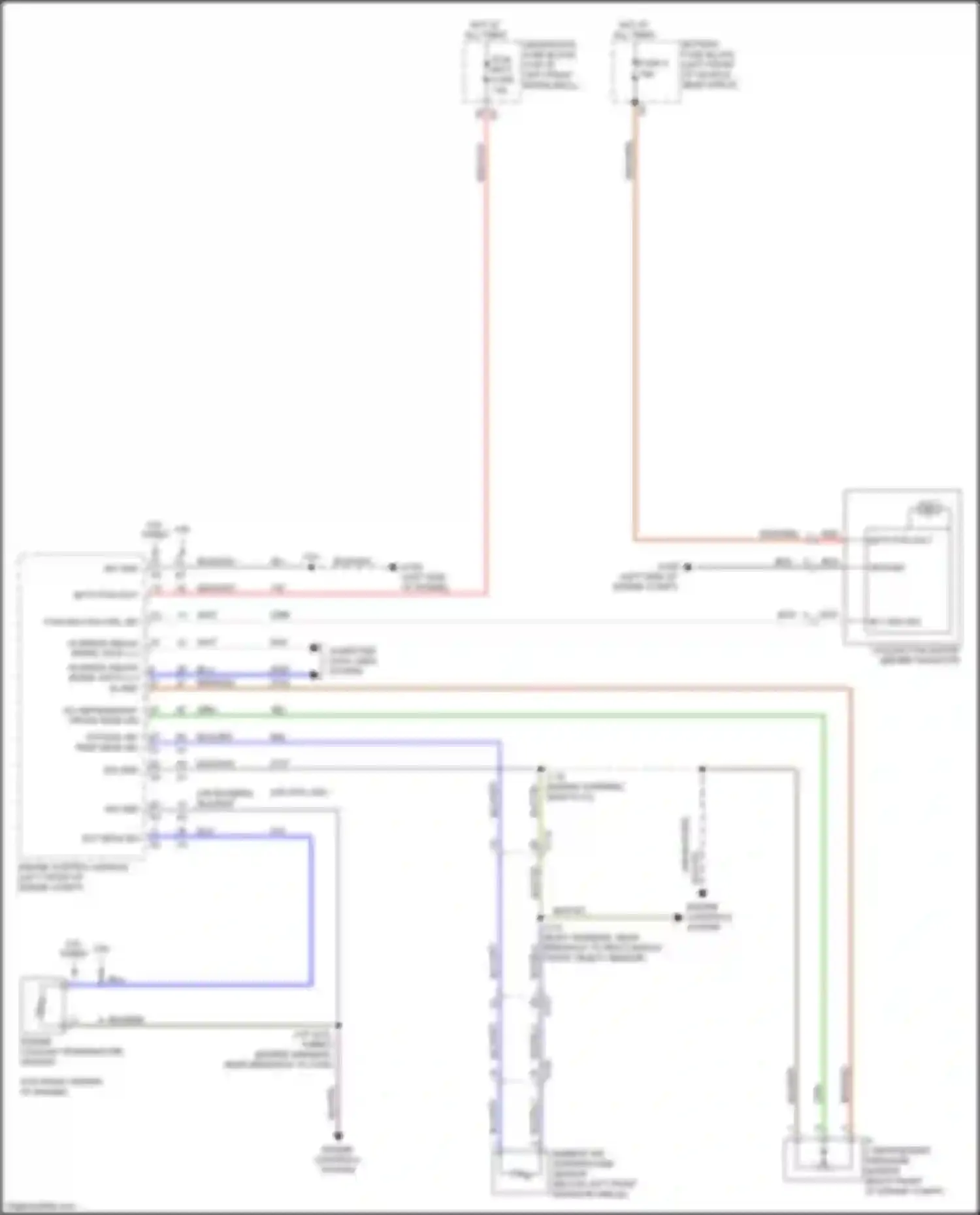Enclave Buick II (2017-2021): Cooling fan circuit