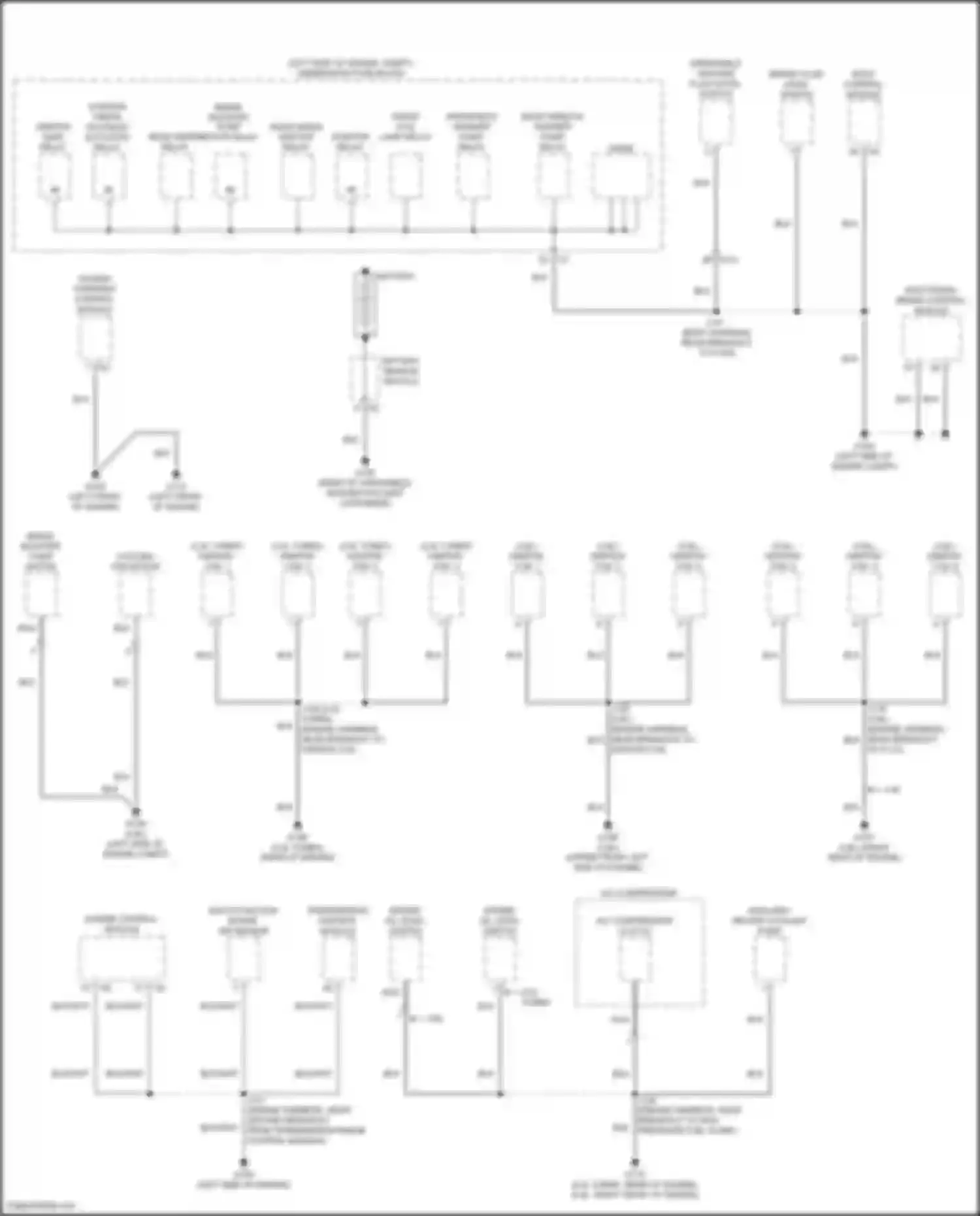 Enclave Buick II (2017-2021): Ground distribution circuit (2 of 8)