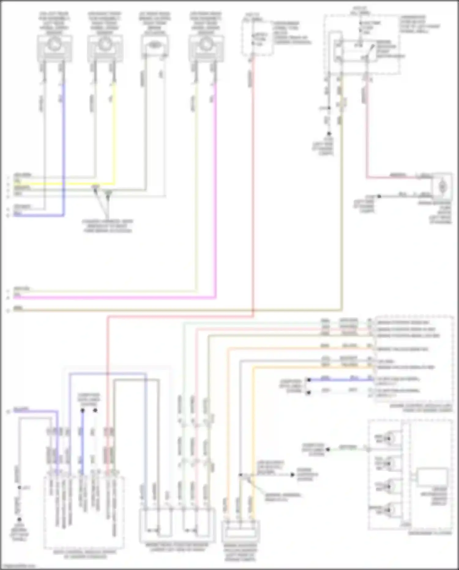 Wiring diagram abs ind. for Buick Enclave II (2017-2021) (1 of 2)
