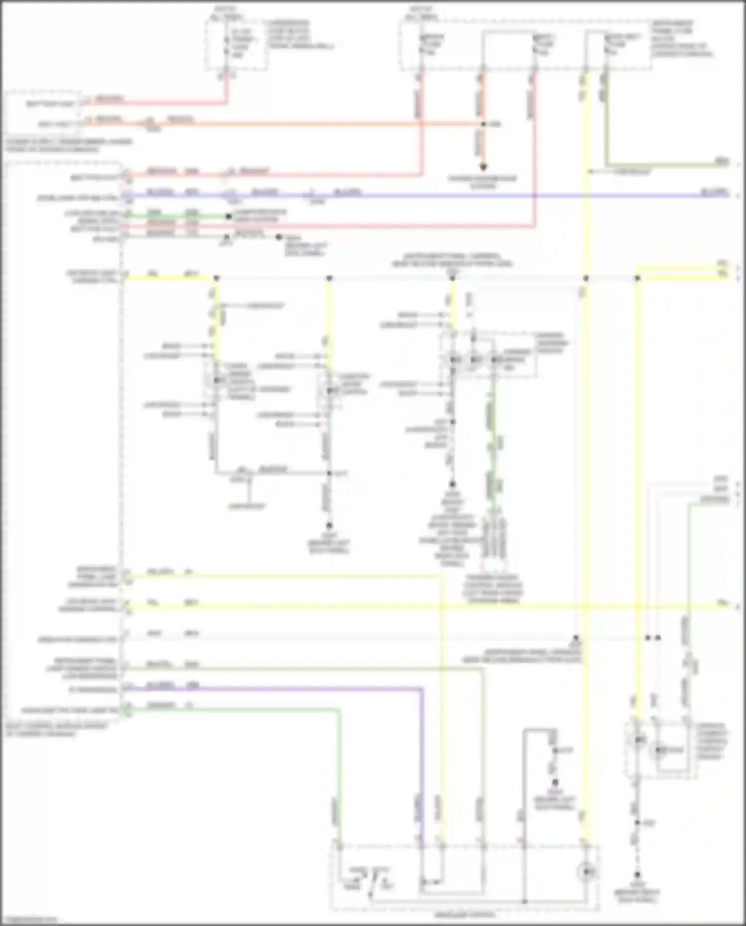 Wiring diagram auto park for Buick Enclave II (2017-2021) (2 of 2)