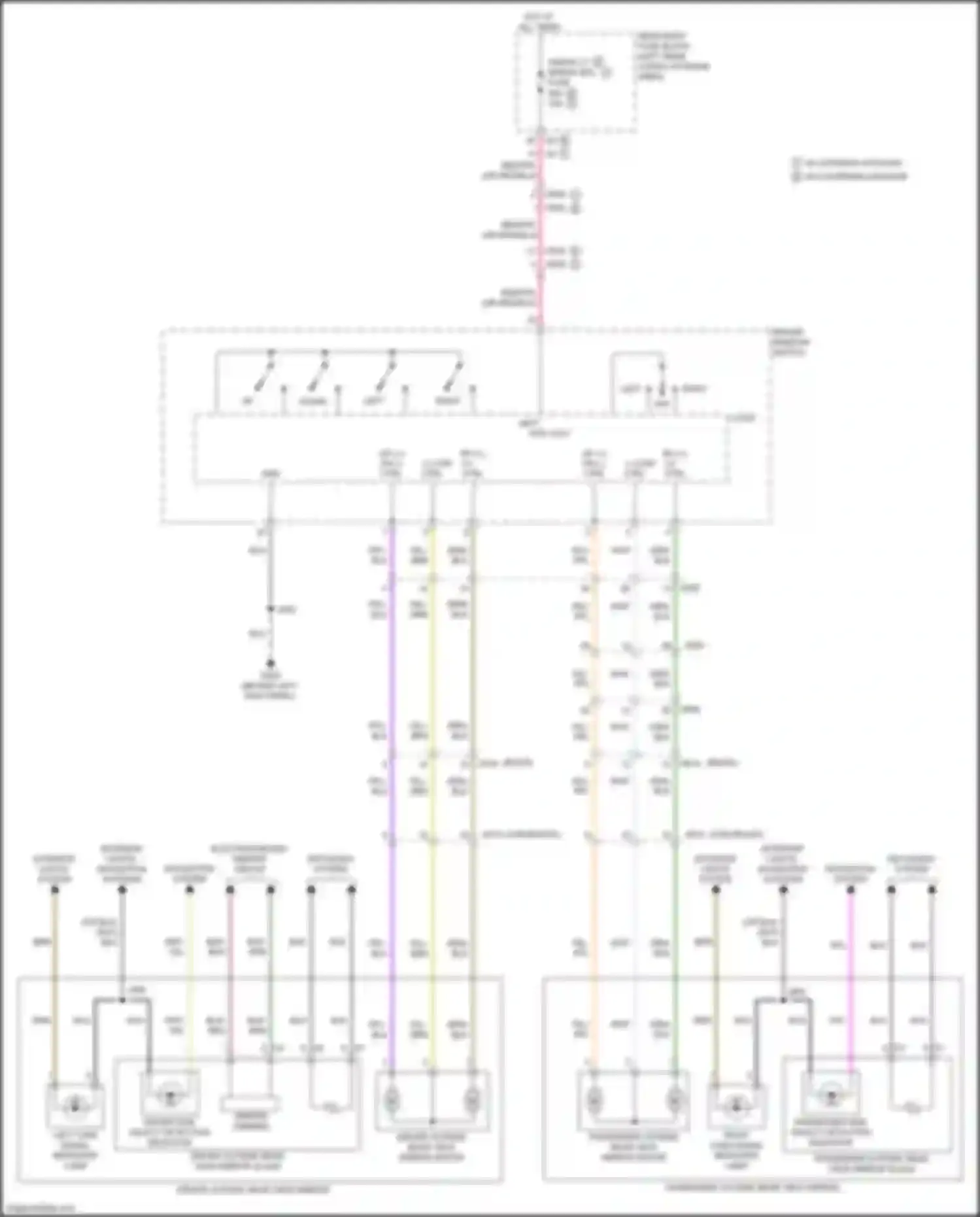 Wiring diagram electrochromic mirror circuit for Buick Enclave II (2017-2021) (1 of 1)