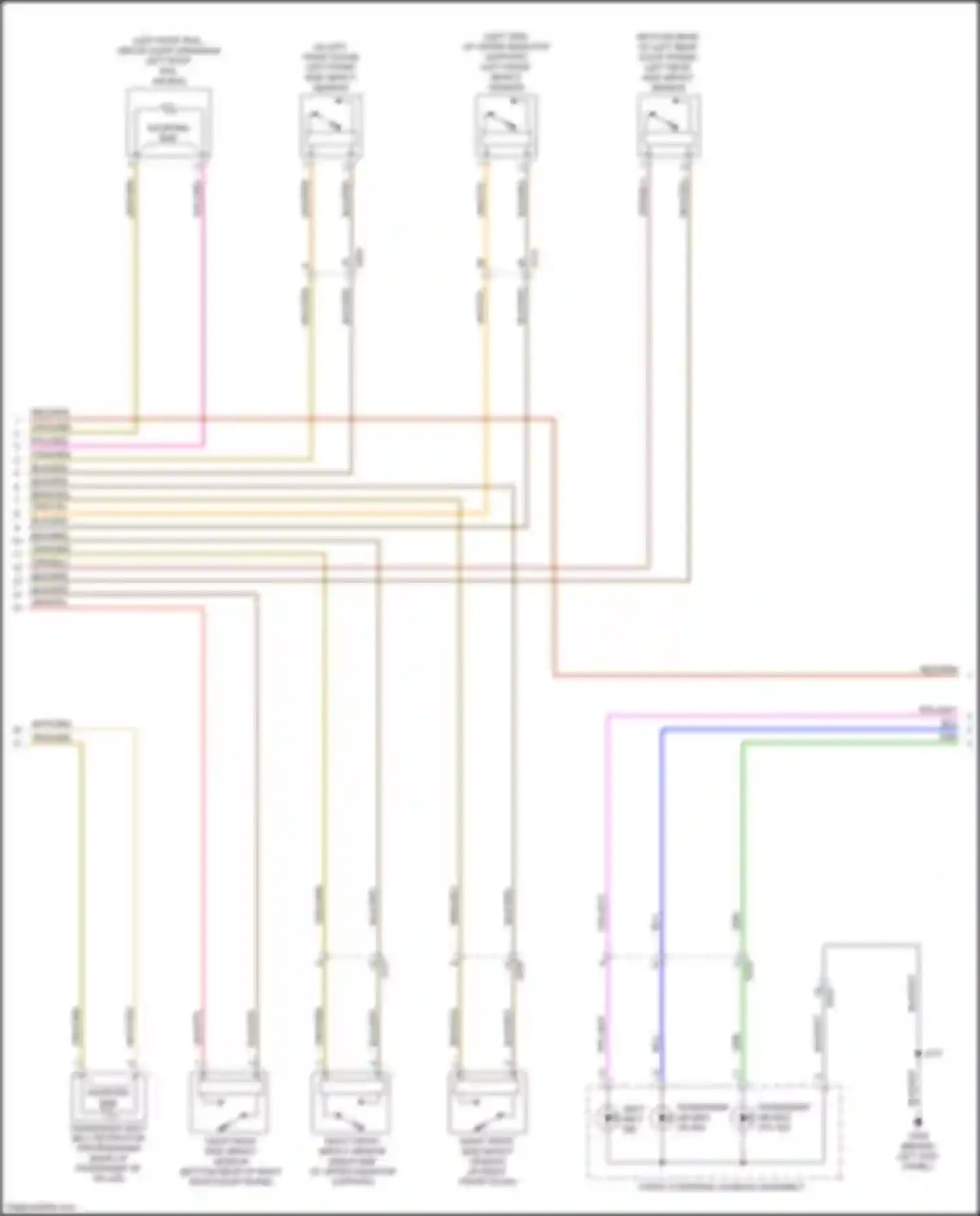 Wiring diagram passenger air bag on ind for Buick Enclave II (2017-2021) (1 of 1)