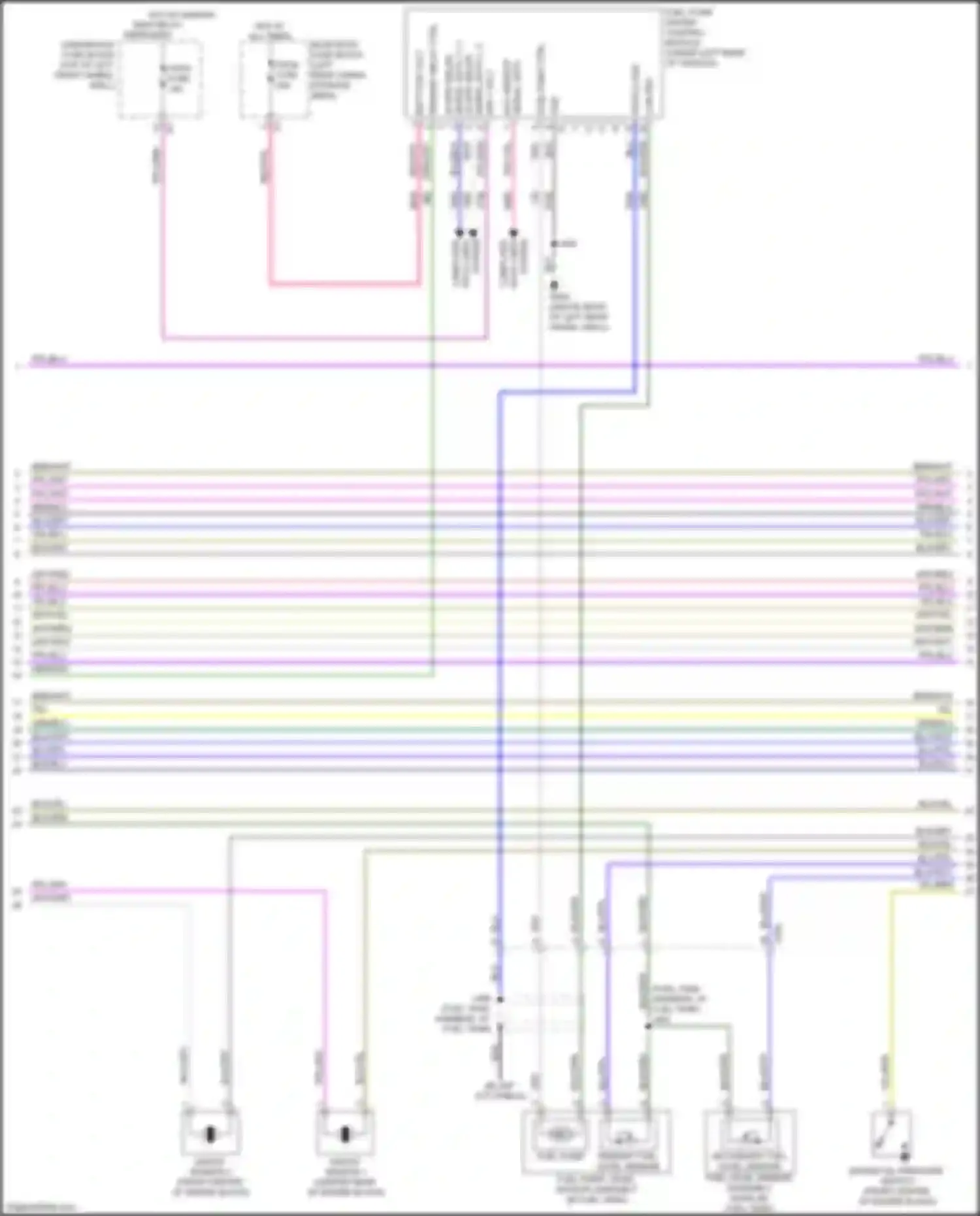 Wiring diagram primary fuel level sensor for Buick Enclave II (2017-2021) (2 of 2)