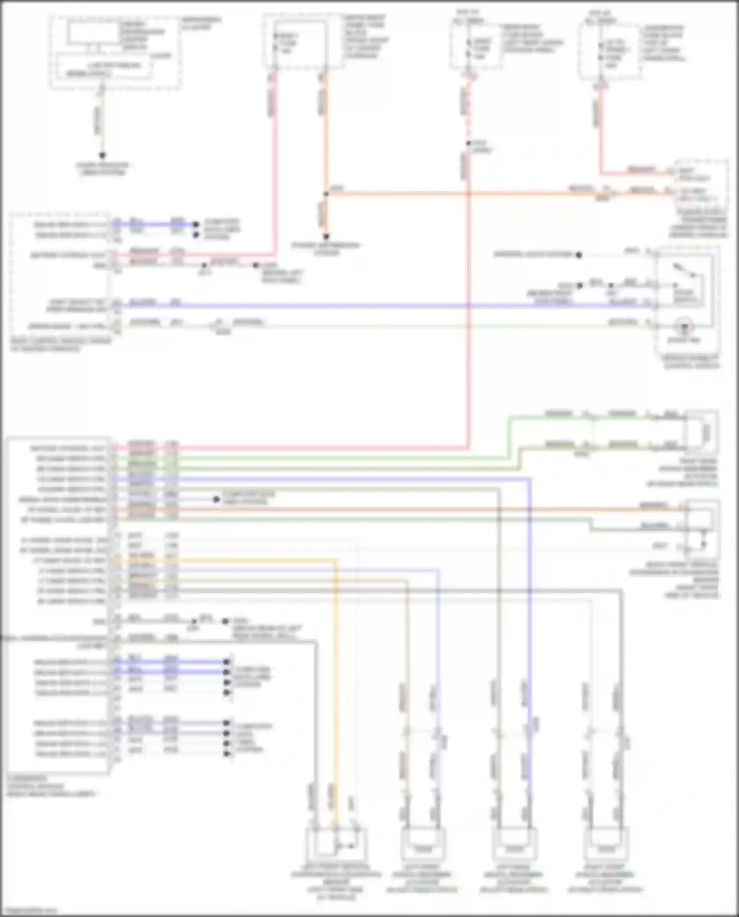 Wiring diagram right front shock absorber actuator for Buick Enclave II (2017-2021) (1 of 1)