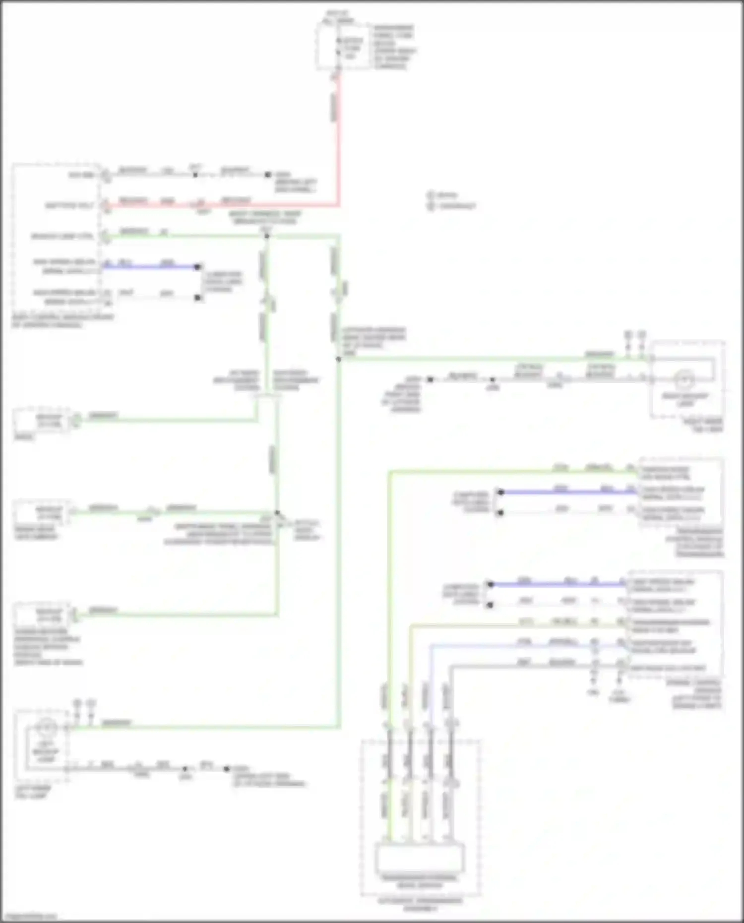 Wiring diagram transmission control module for Buick Enclave II (2017-2021) (1 of 5)