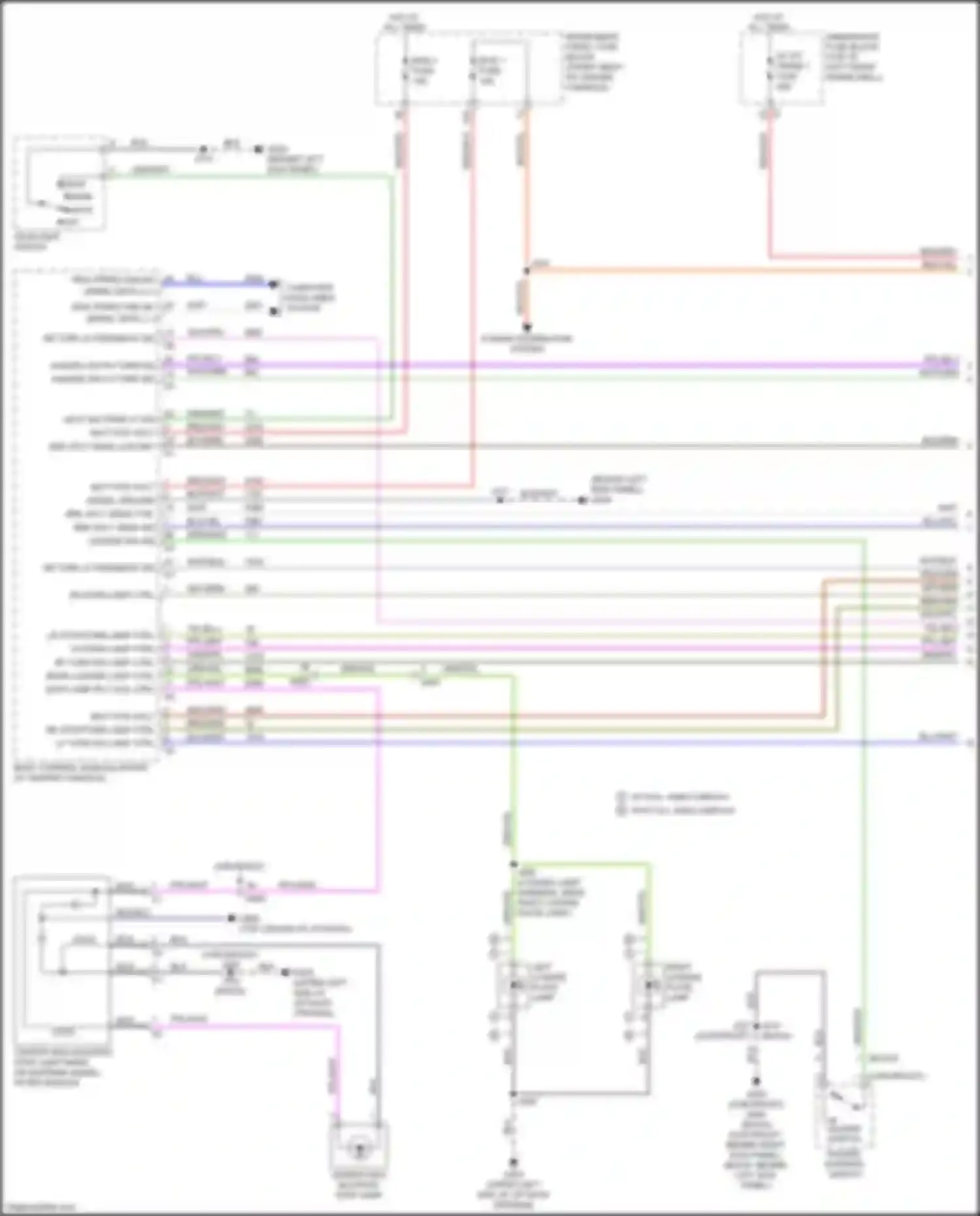 Wiring diagram w/ full video display w/o full video display for Buick Enclave II (2017-2021) (1 of 1)