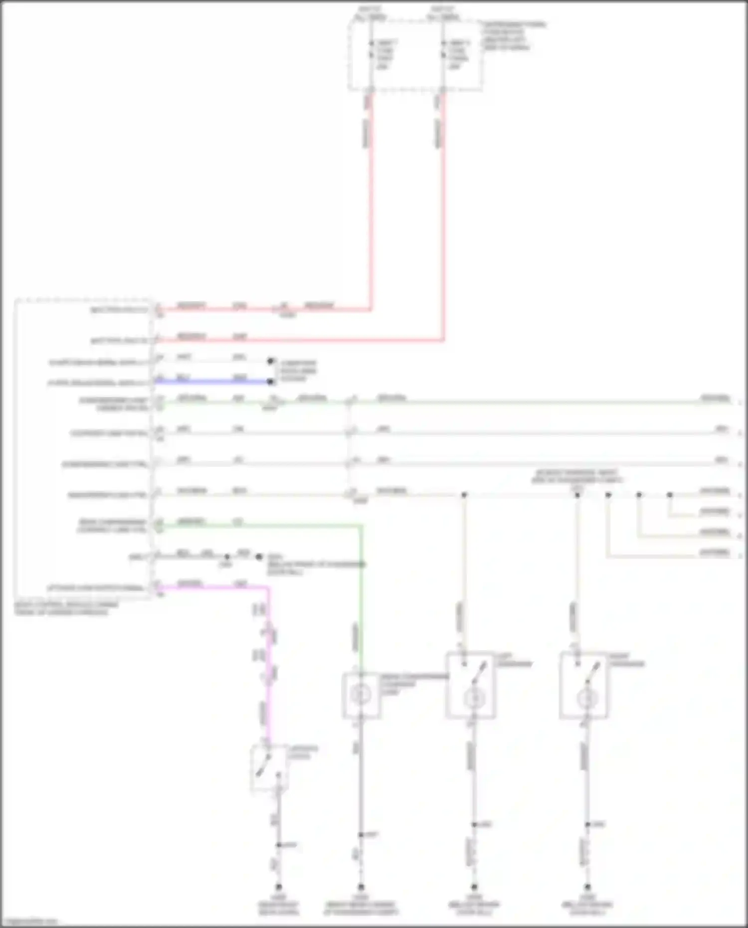Encore GX Buick I (2019-2024): Courtesy lamps circuit (1 of 2)