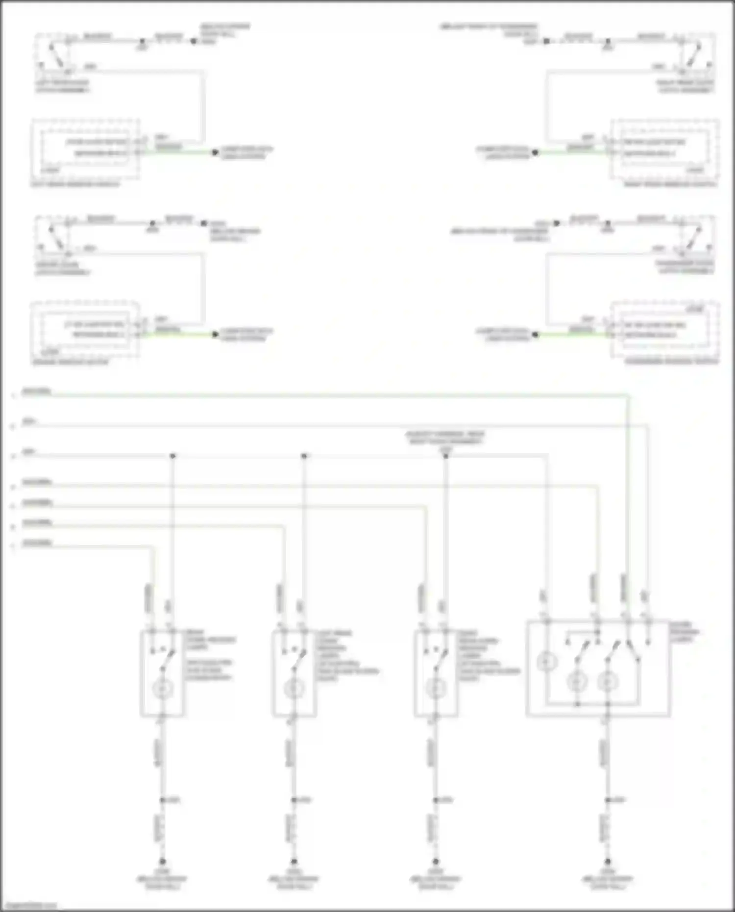 Encore GX Buick I (2019-2024): Courtesy lamps circuit (2 of 2)