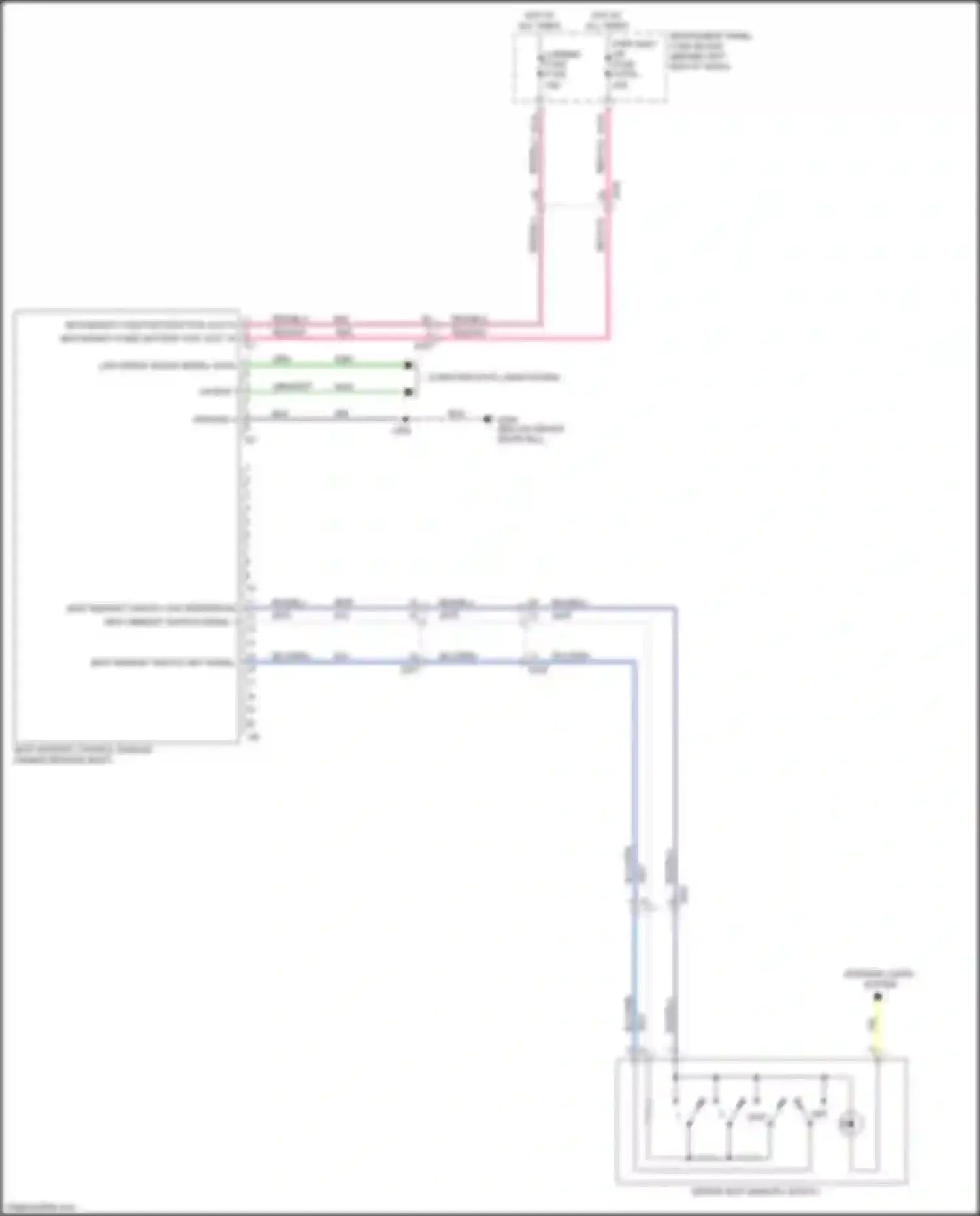 Encore GX Buick I (2019-2024): Driver"s memory seat circuit