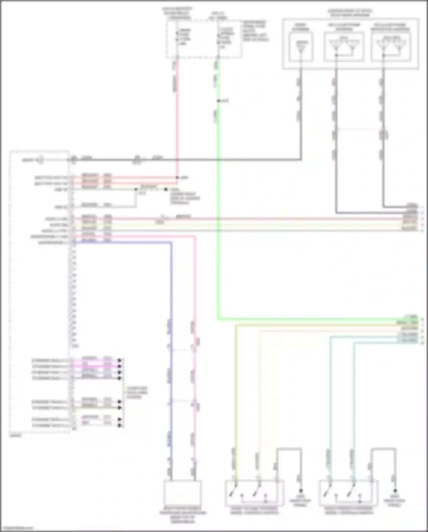 Encore GX Buick I (2019-2024): Navigation circuit, enhanced audio w/o amplifier (1 of 4)