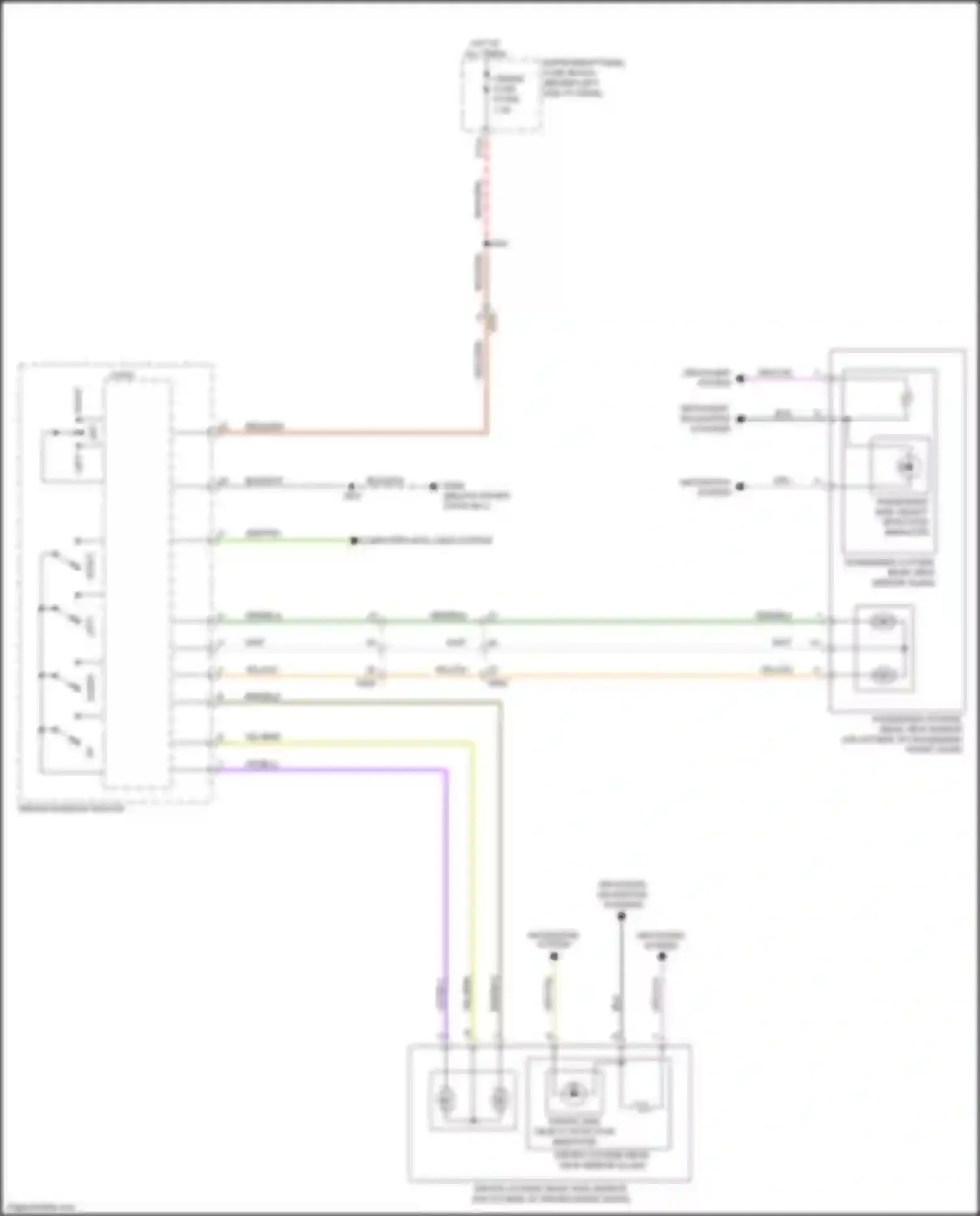 Encore GX Buick I (2019-2024): Power mirrors circuit