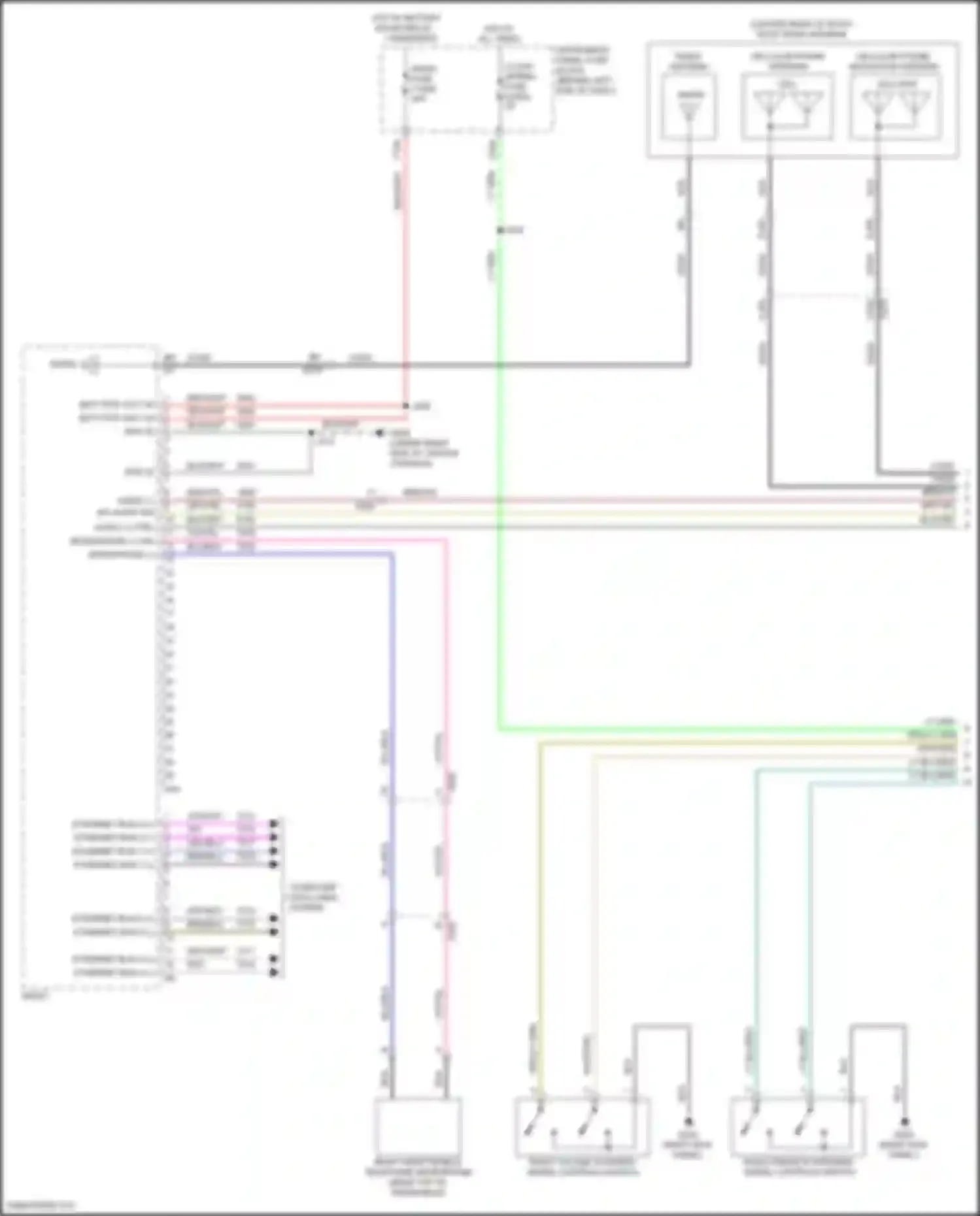 Encore GX Buick I (2019-2024): Radio circuit, mid/high level enhanced audio w/o amplifier (1 of 4)