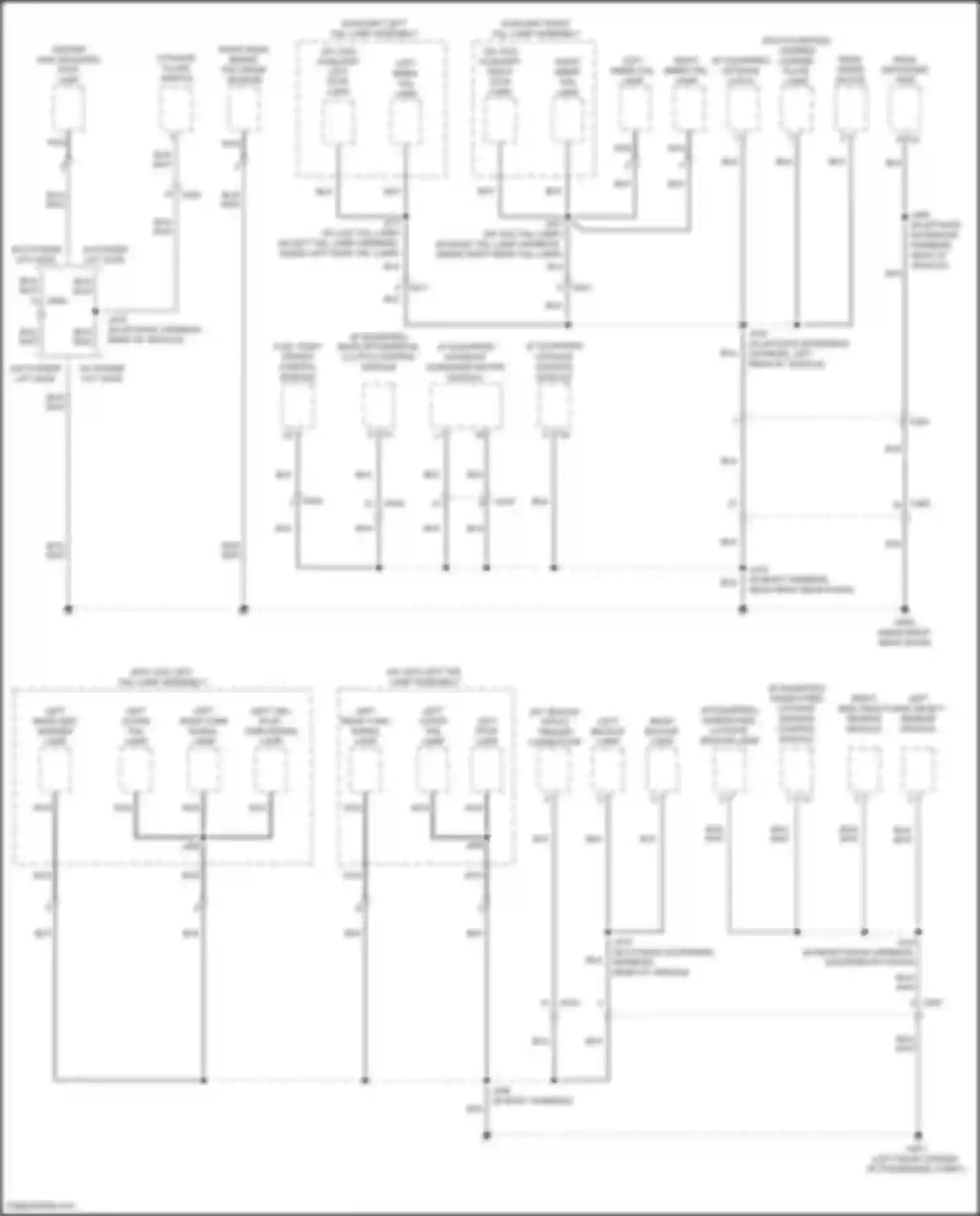 Wiring diagram auxiliary left stop lamp for Buick Encore GX I (2019-2024) (2 of 2)