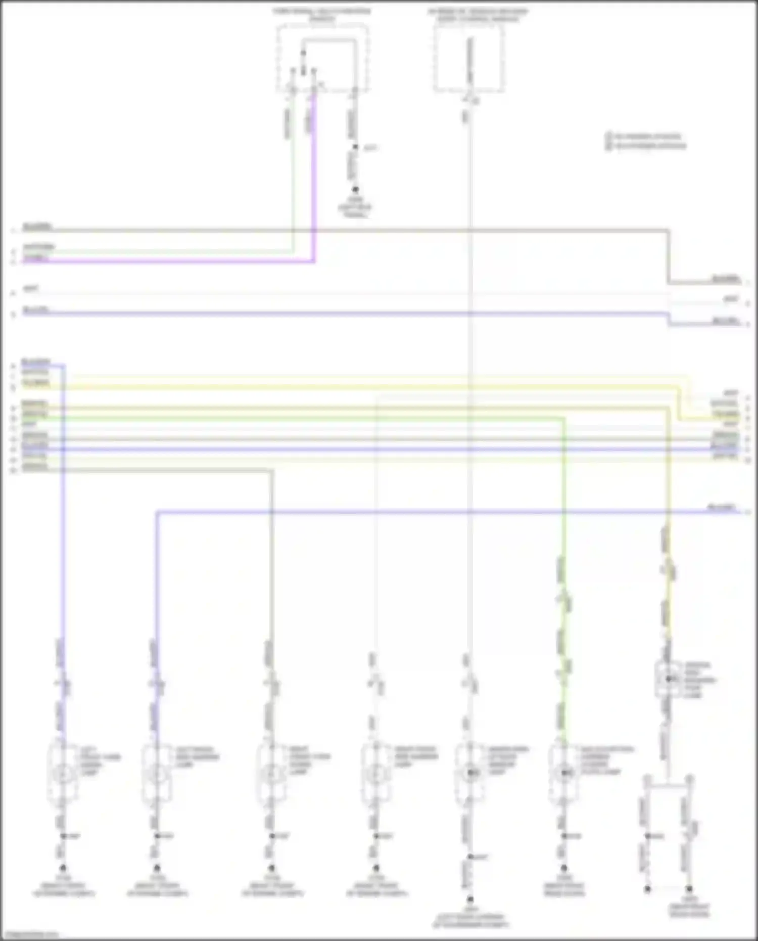Wiring diagram left front turn signal lamp for Buick Encore GX I (2019-2024) (1 of 2)