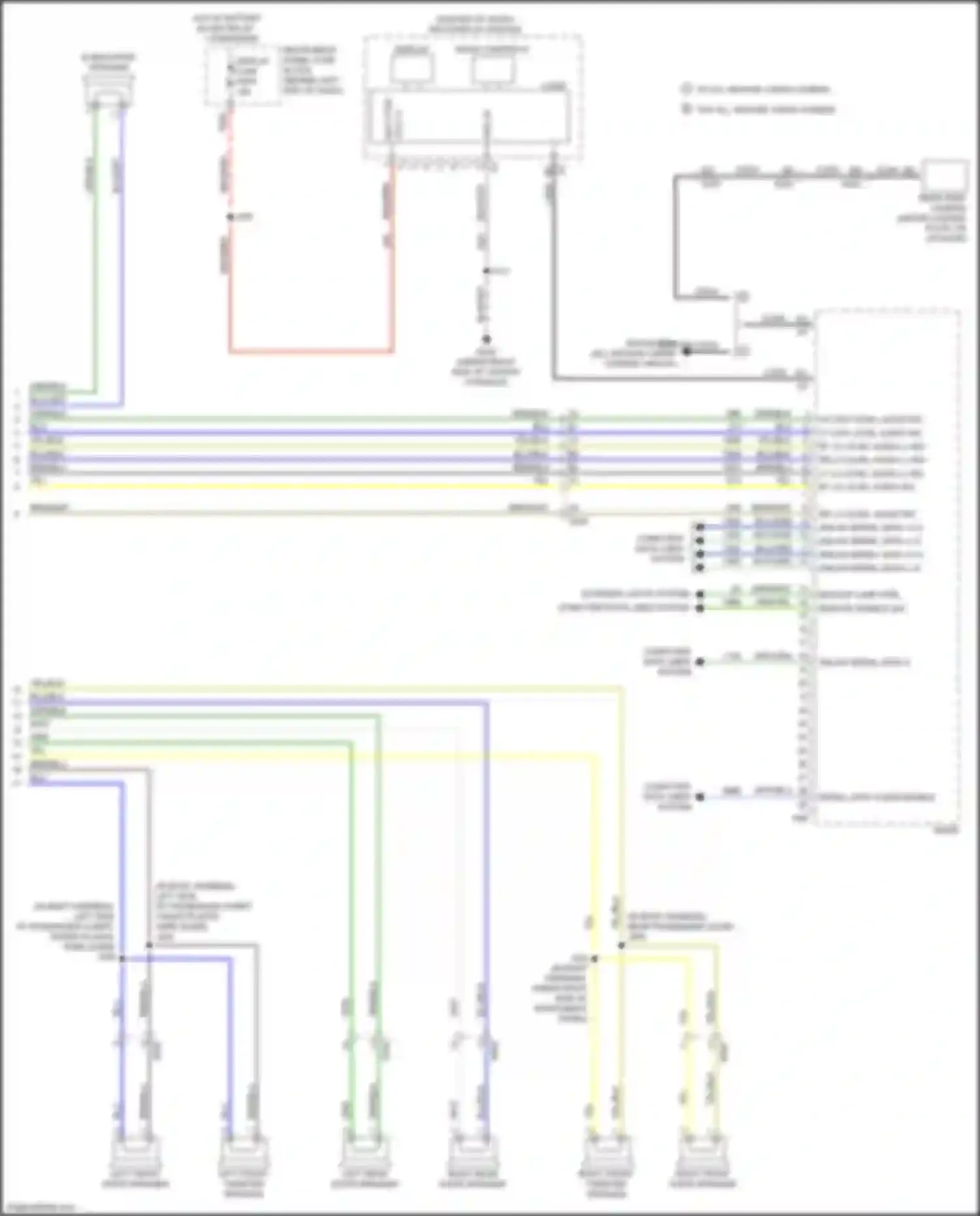 Wiring diagram left rear door speaker for Buick Encore GX I (2019-2024) (1 of 6)