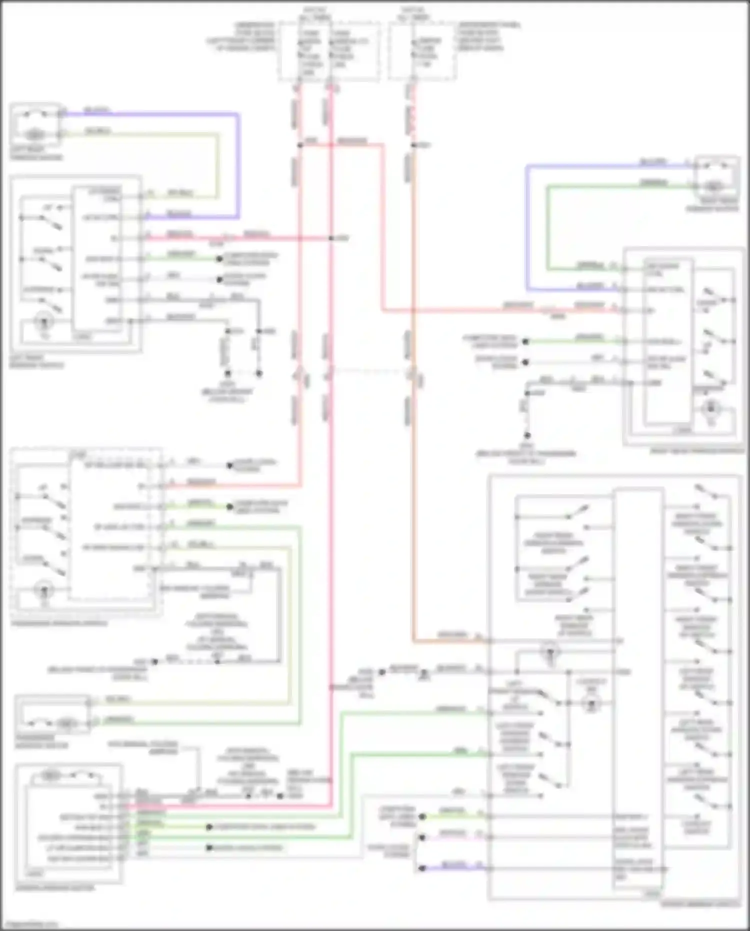 Wiring diagram right front window down switch for Buick Encore GX I (2019-2024) (1 of 1)