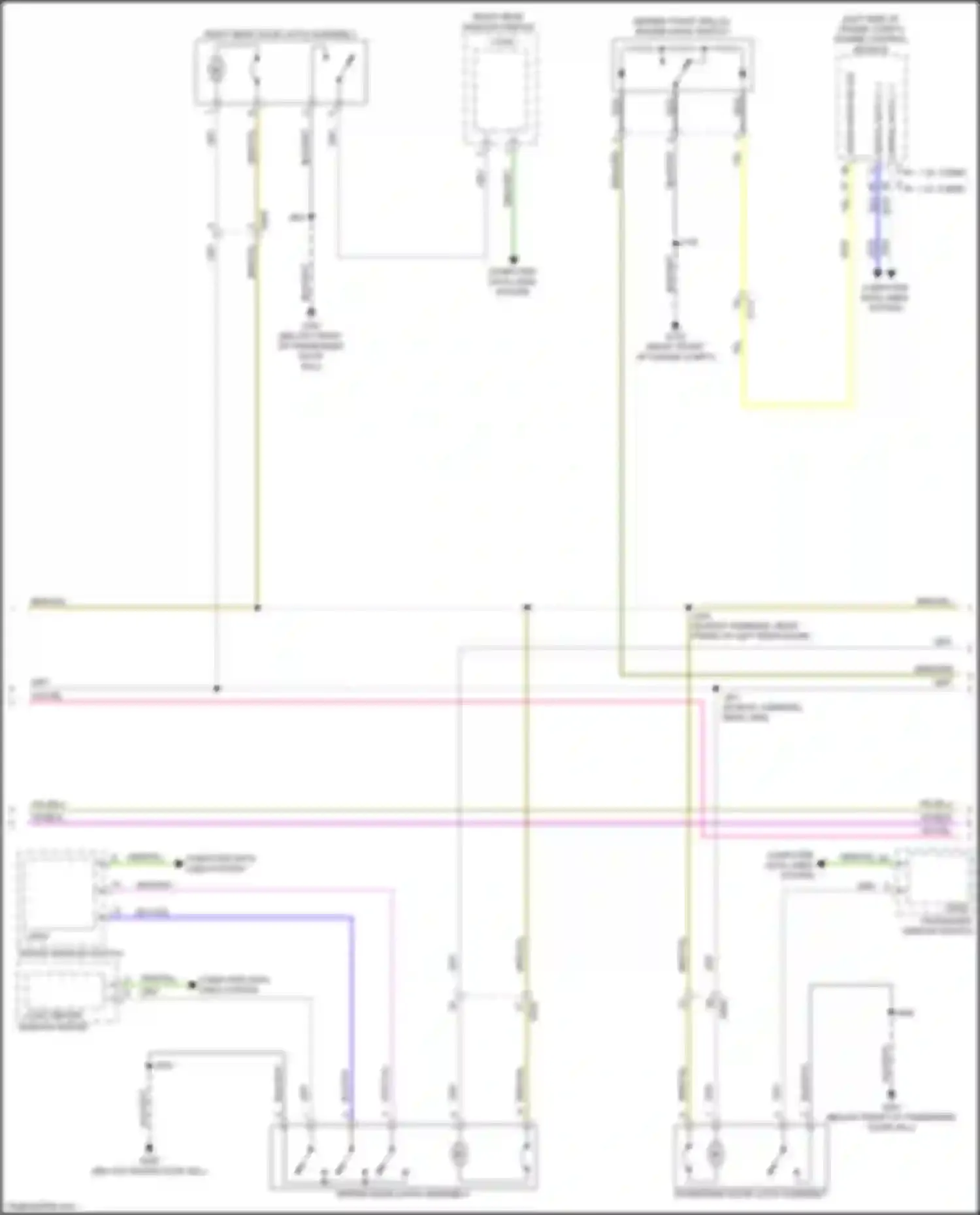 Wiring diagram right rear door latch assembly for Buick Encore GX I (2019-2024) (2 of 6)